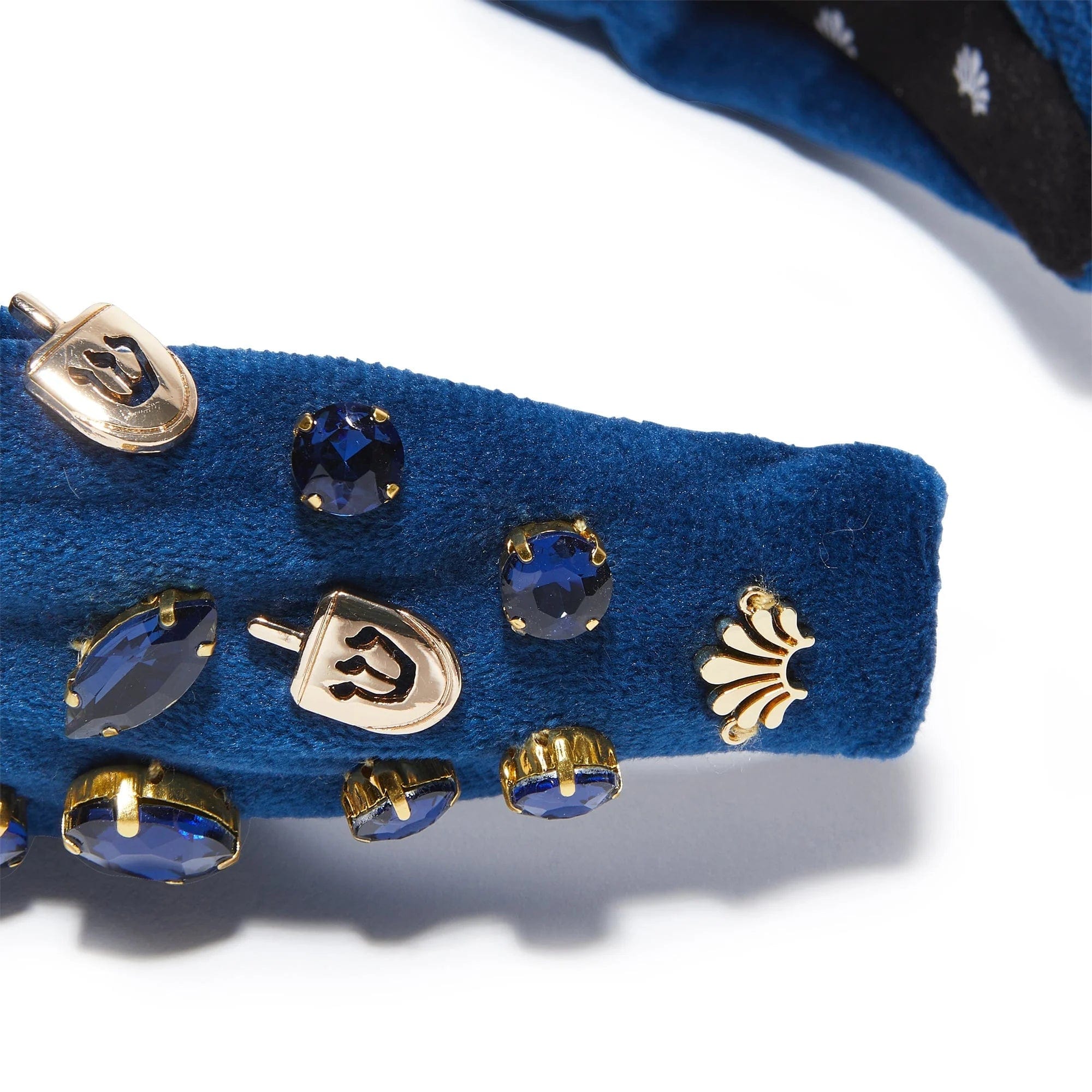 Indigo Crystal Dreidel Knotted Headband by Lele Sadoughi、mySite、topwebapps
