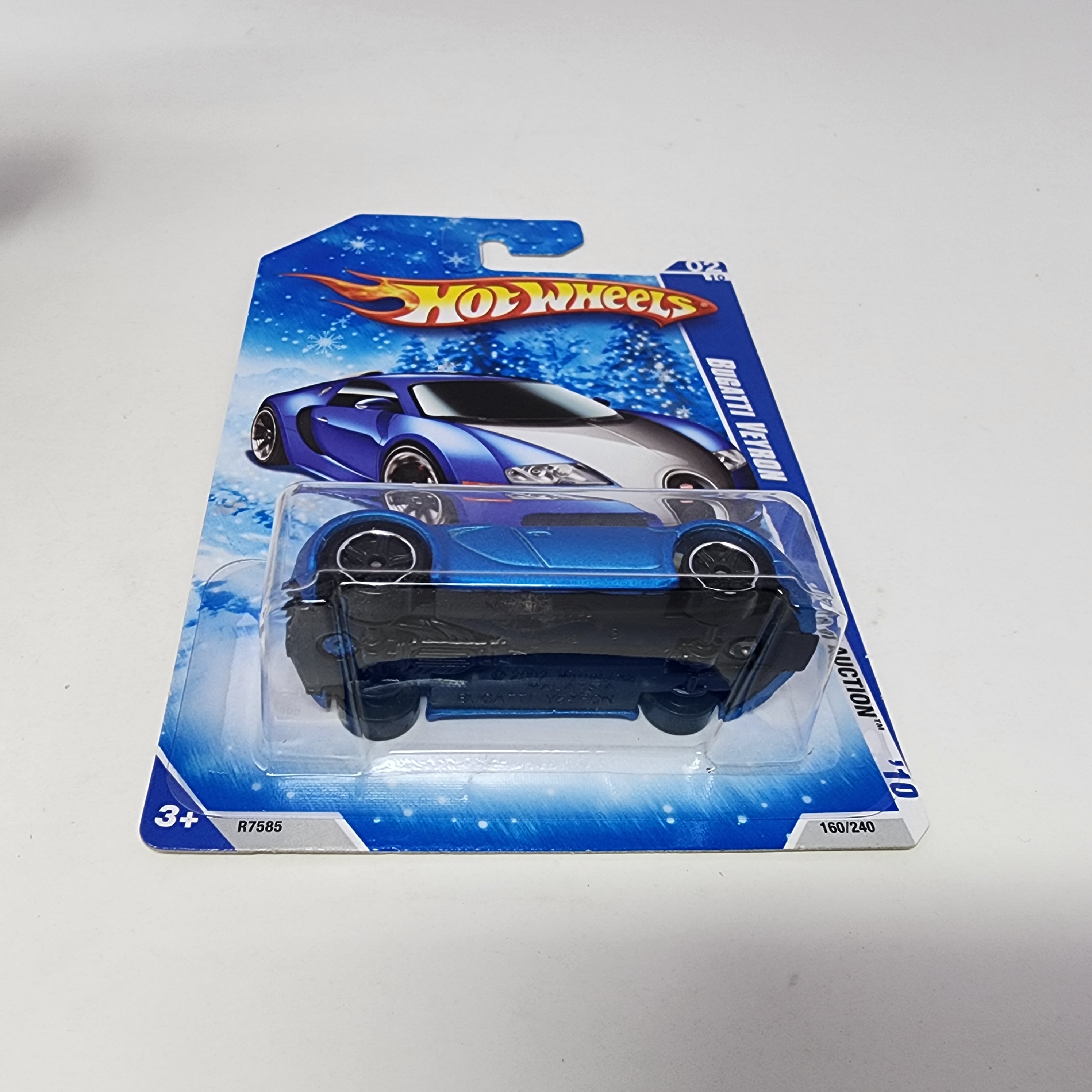 Bugatti Veyron #160 * BLUE * Hot Wheels 2010 Snow Card Target Only!、mySite、hgirdovlk