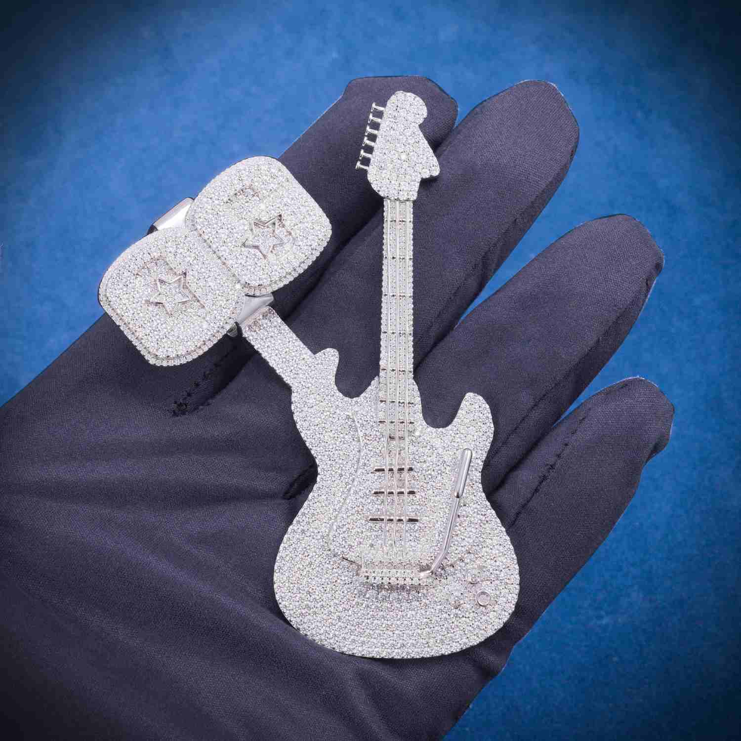 GUITAR Custom Moissanite Pendant 14K Gold、mySite、hinf8tx79