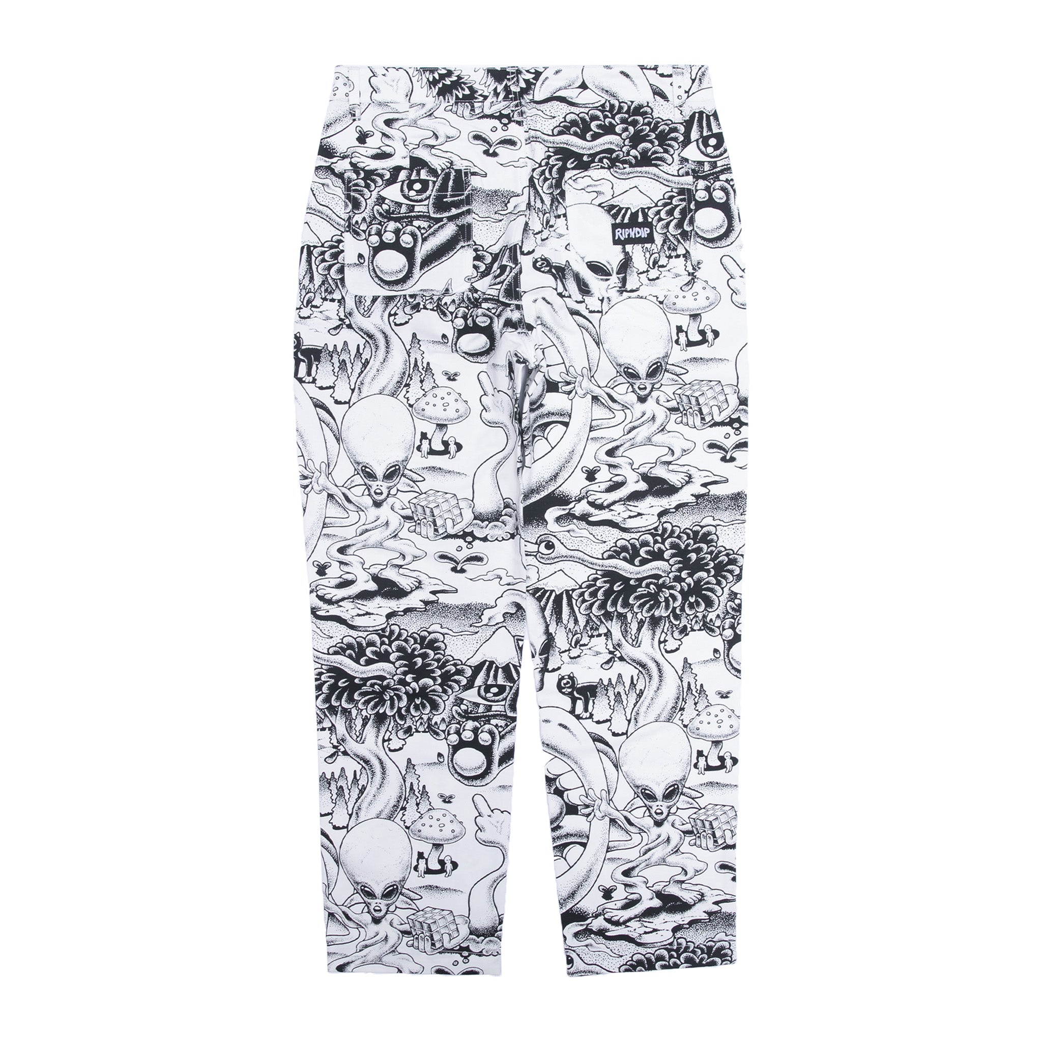  Dark Twisted Fantasy Twill Pants (Black/White)、mySite、merchandisen
