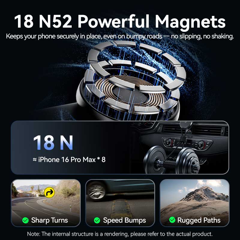 Vention Wireless Car Mount Charger、mySite、fannypackpong