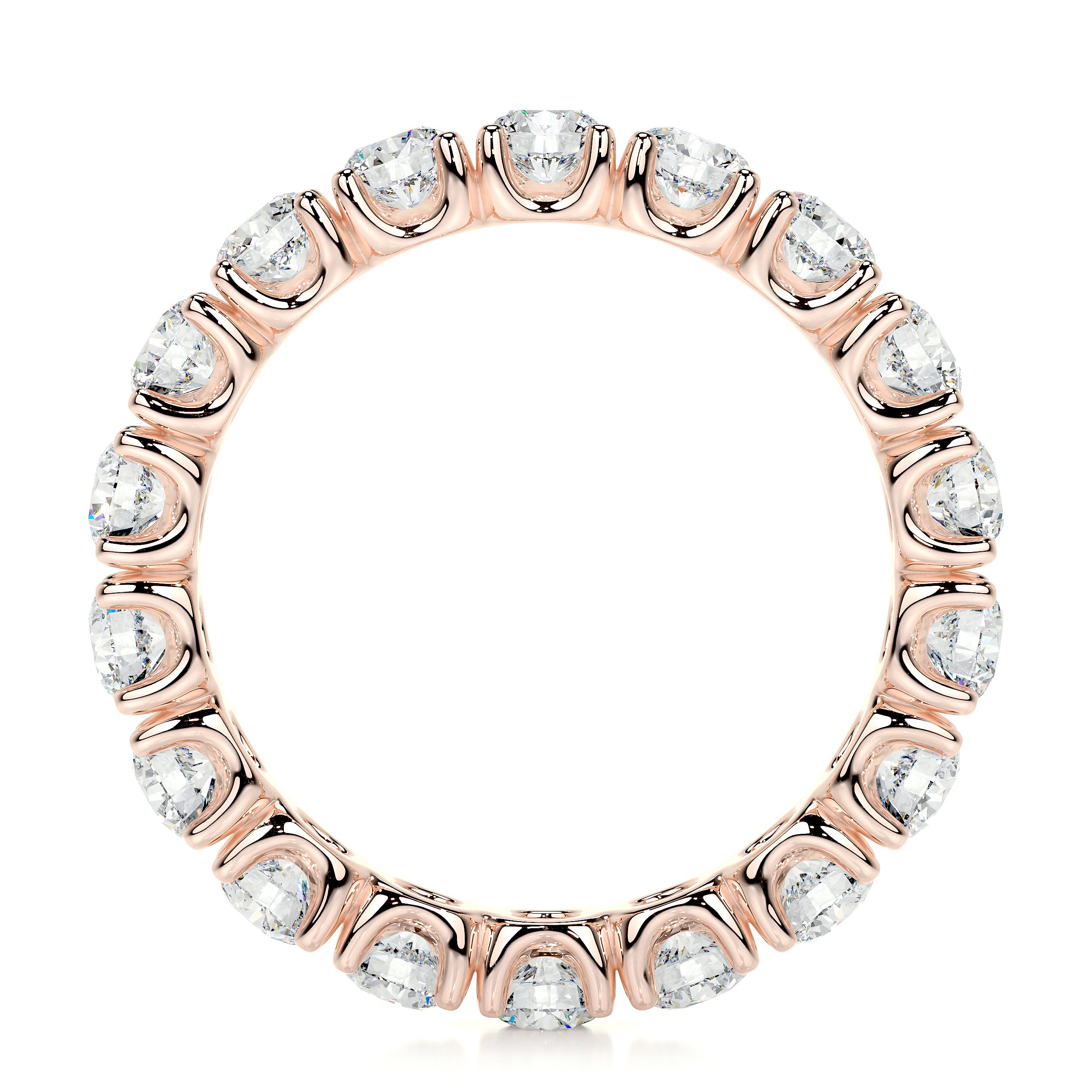 Trinity Lab Grown Eternity Wedding Ring (2.4 Carat) -14K Rose Gold、mySite、hinf8tx79