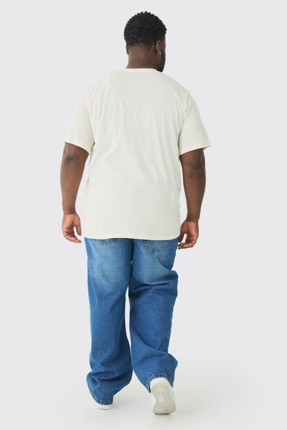  Boohooman Plus Relaxed Rigid Jean Mid Blue、mySite、justintrudeaud