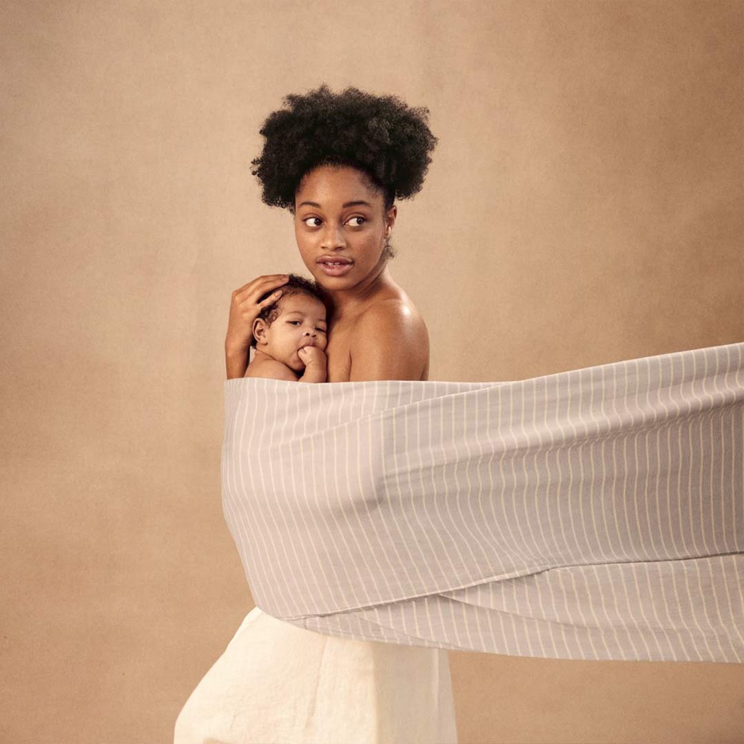  Ergobaby Aura Baby Wrap - Grey Stripes、mySite、merchandisen