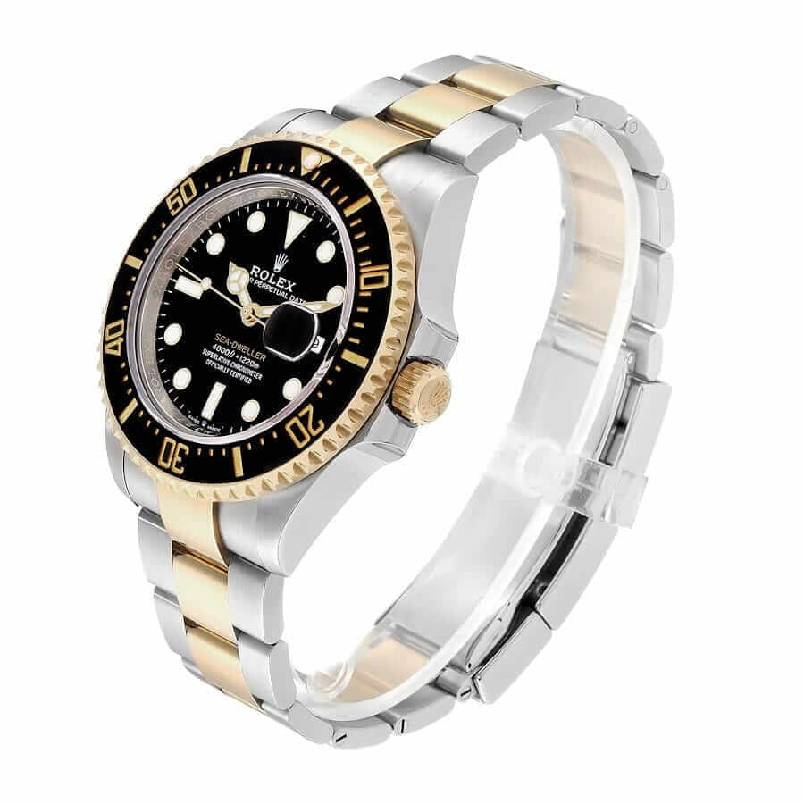 rolex sea dweller two tone black dial 126603