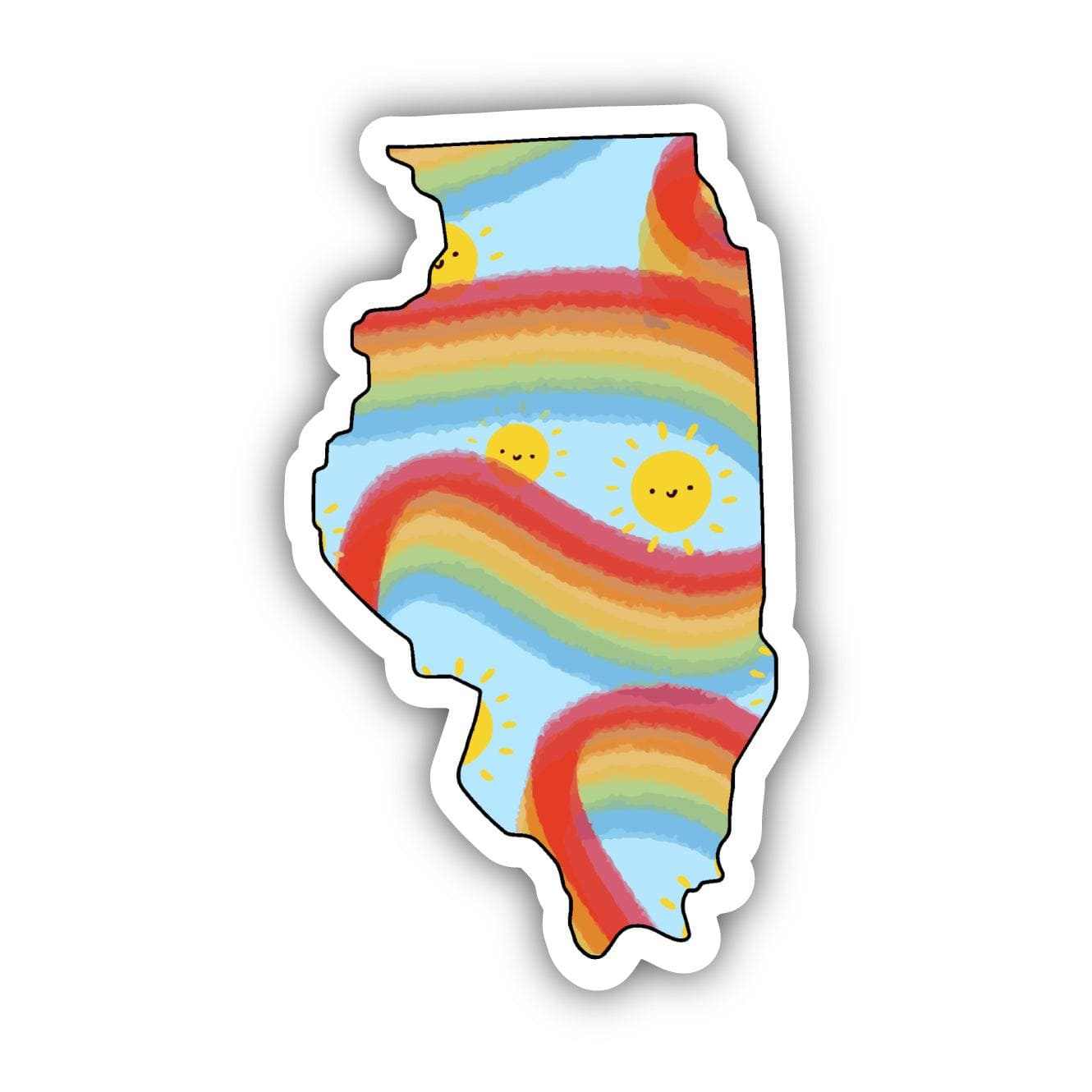  Illinois Rainbow Fun Sticker、mySite、elrpsem3k