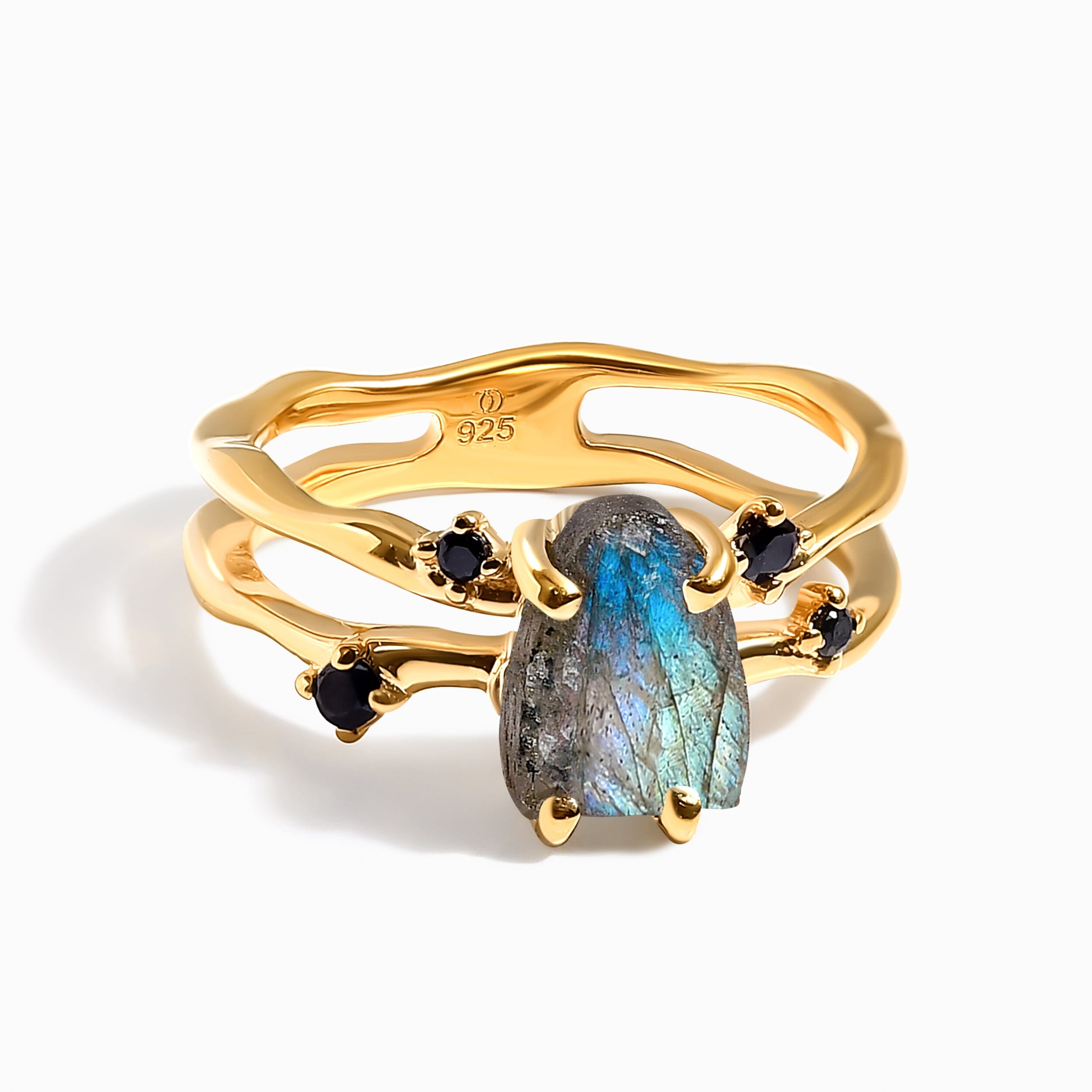 Raw Crystal Ring - Flow Labradorite、mySite、hinf8tx79