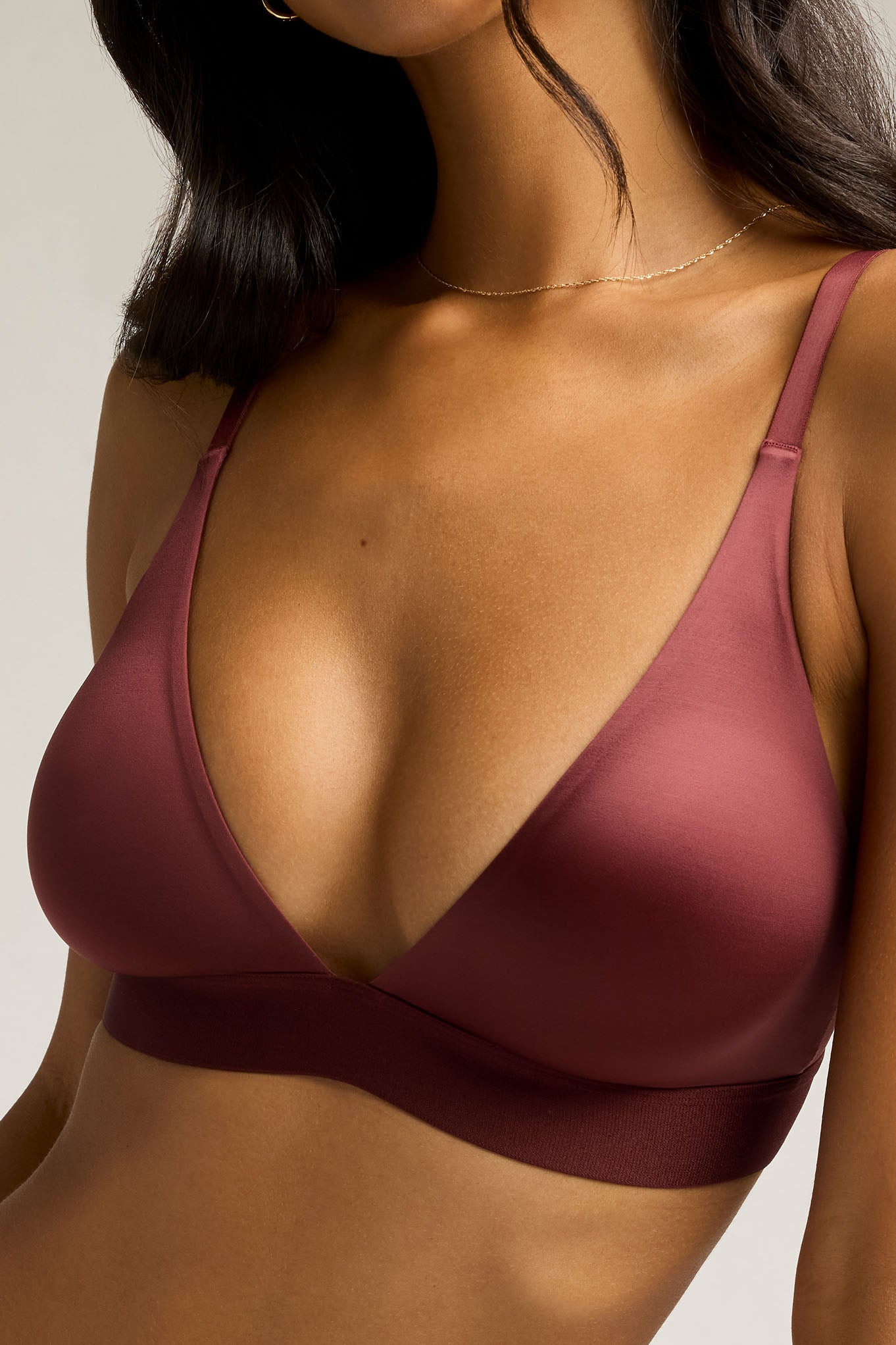 Glacé Triangle Bra in Garnet、mySite、bengalsvssteelers