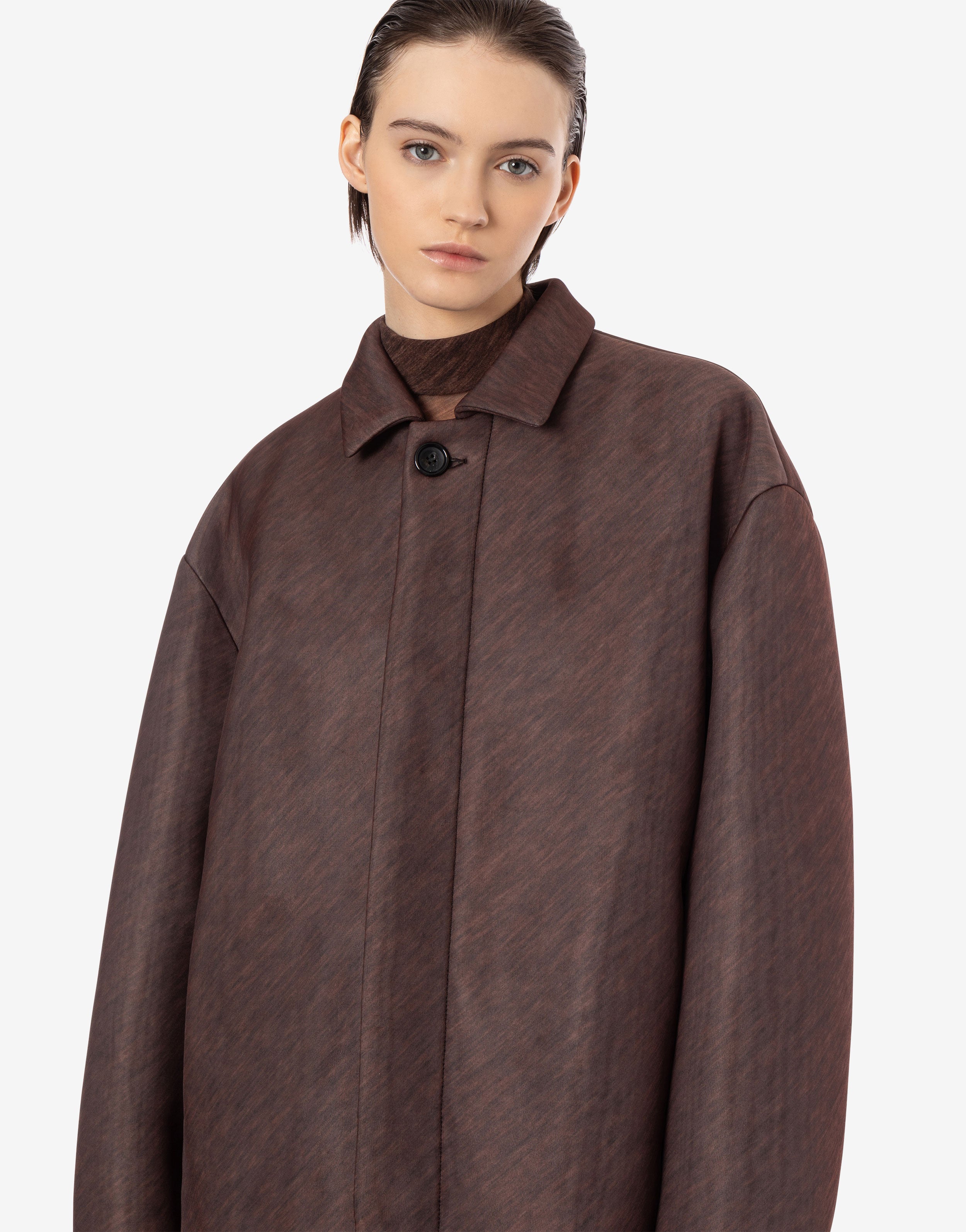 Peacoat in scuba stampato、mySite、aoinhome