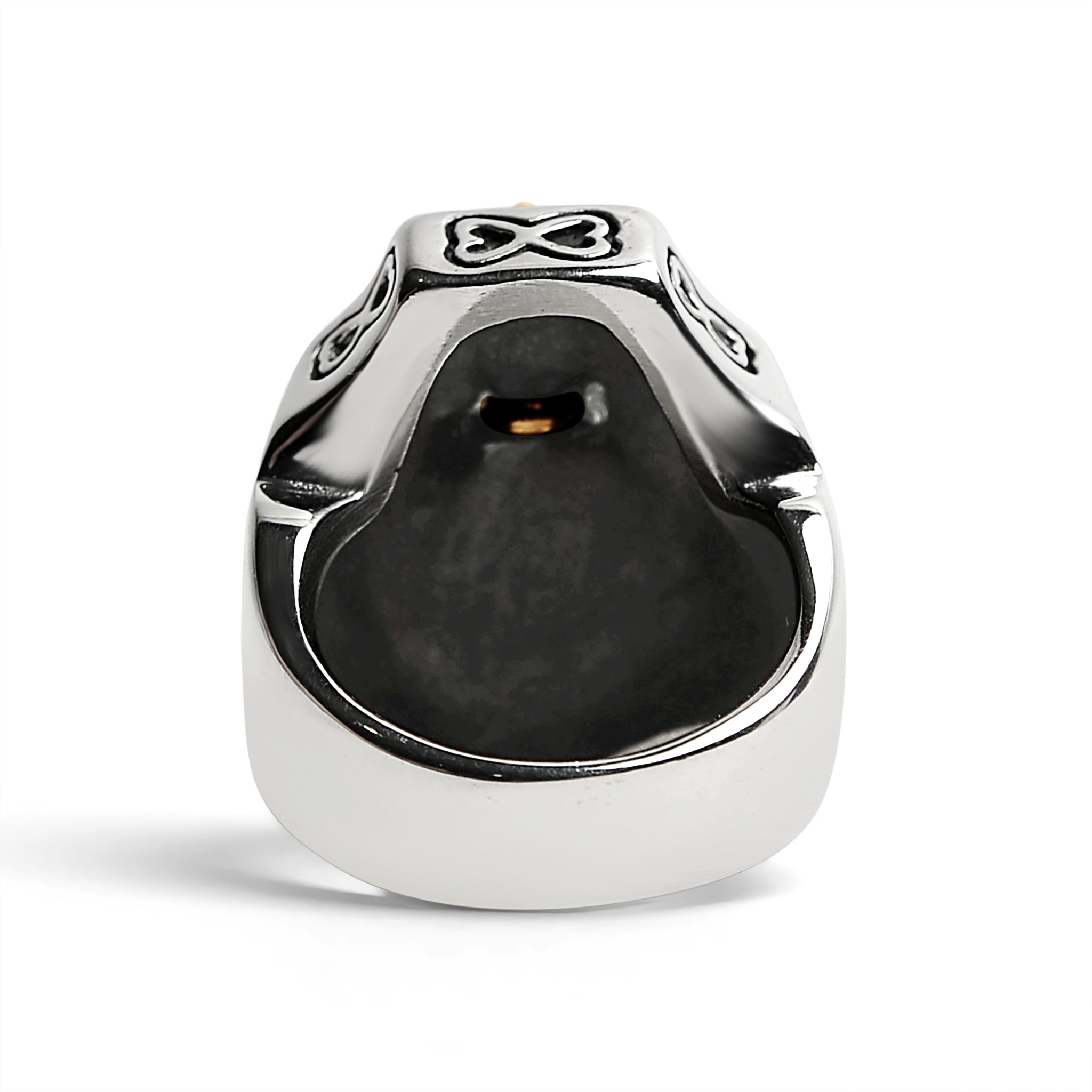 Stainless Steel 18K Gold PVD Coated Cross On Shield Signet Ring / SCR4091、mySite、dreamappss