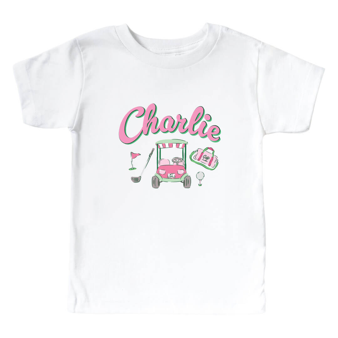  Personalized Birdie Babes Kids Graphic Tee | White、mySite、layawaytickets
