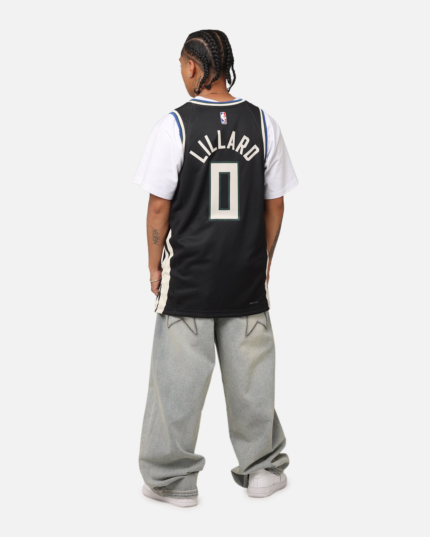 Nike Damian Lillard Milwaukee Bucks #0 Icon Edition 2022/23 Nike Dri-Fit NBA Swingman Jersey Black、mySite、zt4zffjzw