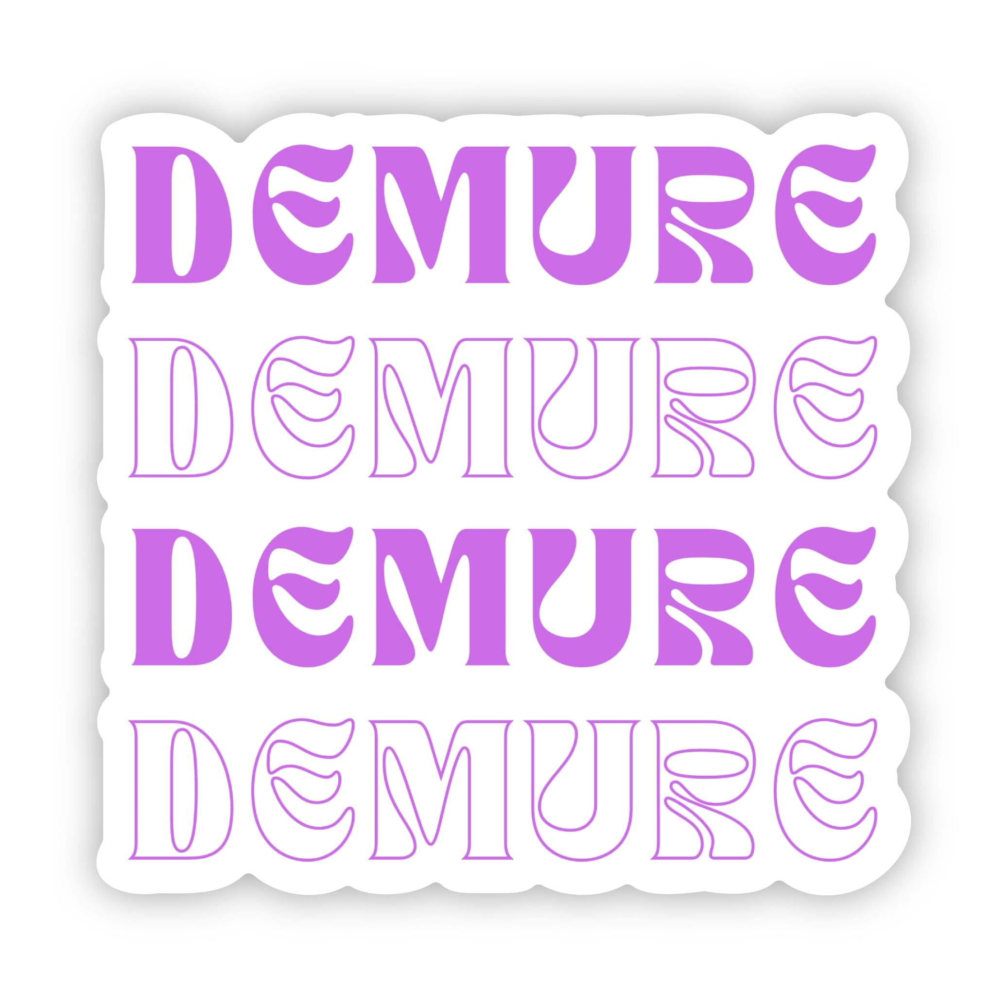  Demure Text Stack Sticker、mySite、ghnorth