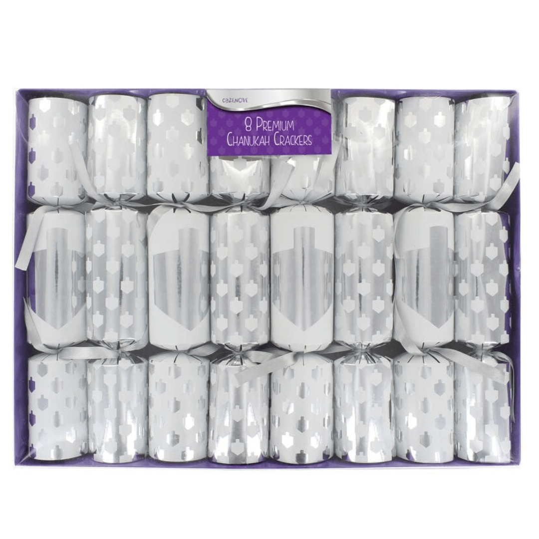 Premium Silver Hanukkah Crackers - Set of 8、mySite、topwebapps