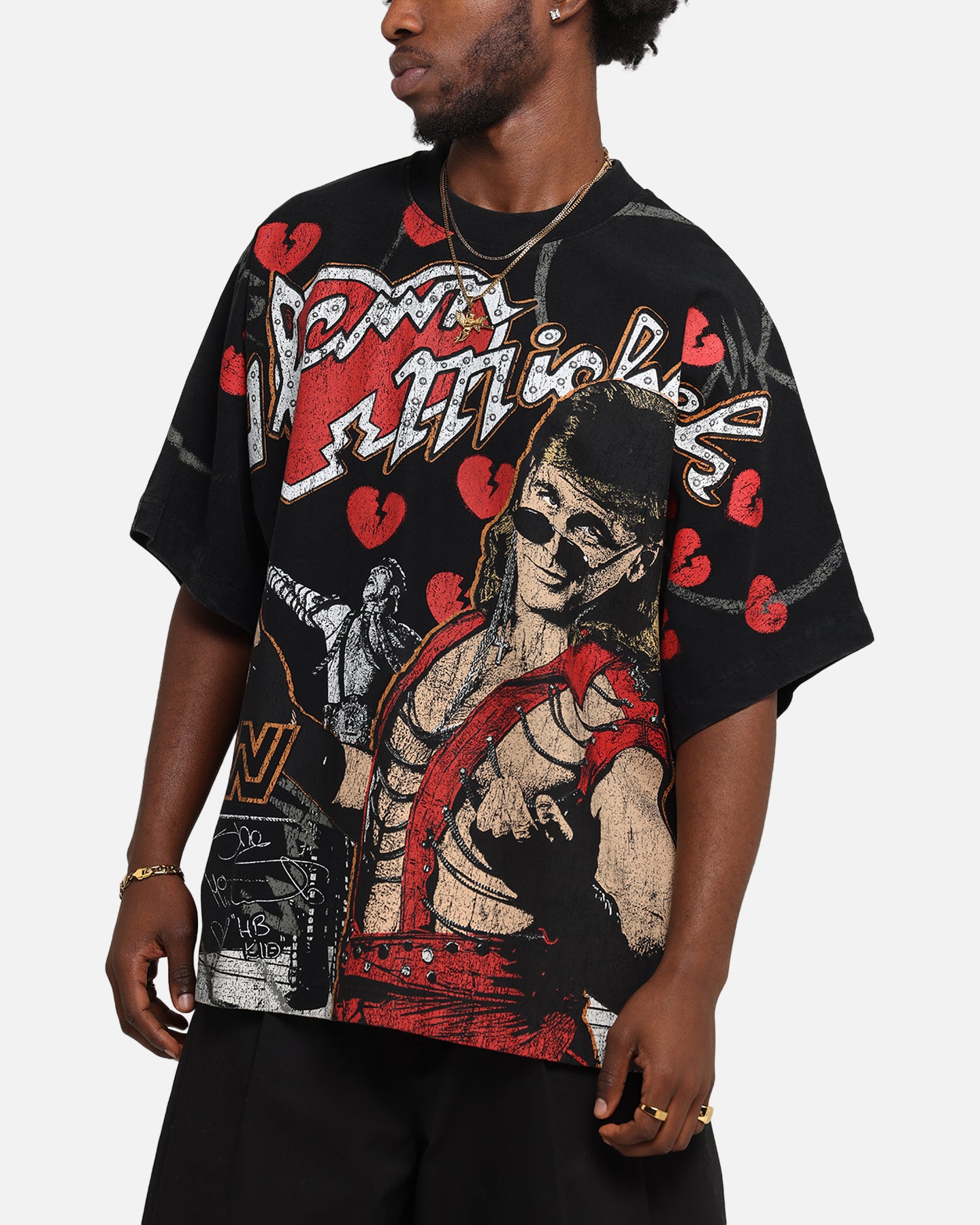 Culture Kings X WWE Shawn Michaels All Over Print T-Shirt Black、mySite、zt4zffjzw