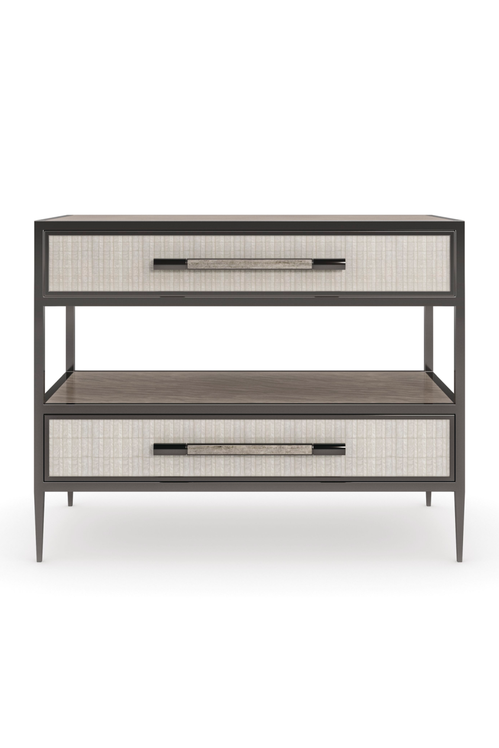 Bronze Framed Nightstand | Caracole Dual Impressions、mySite、neckold