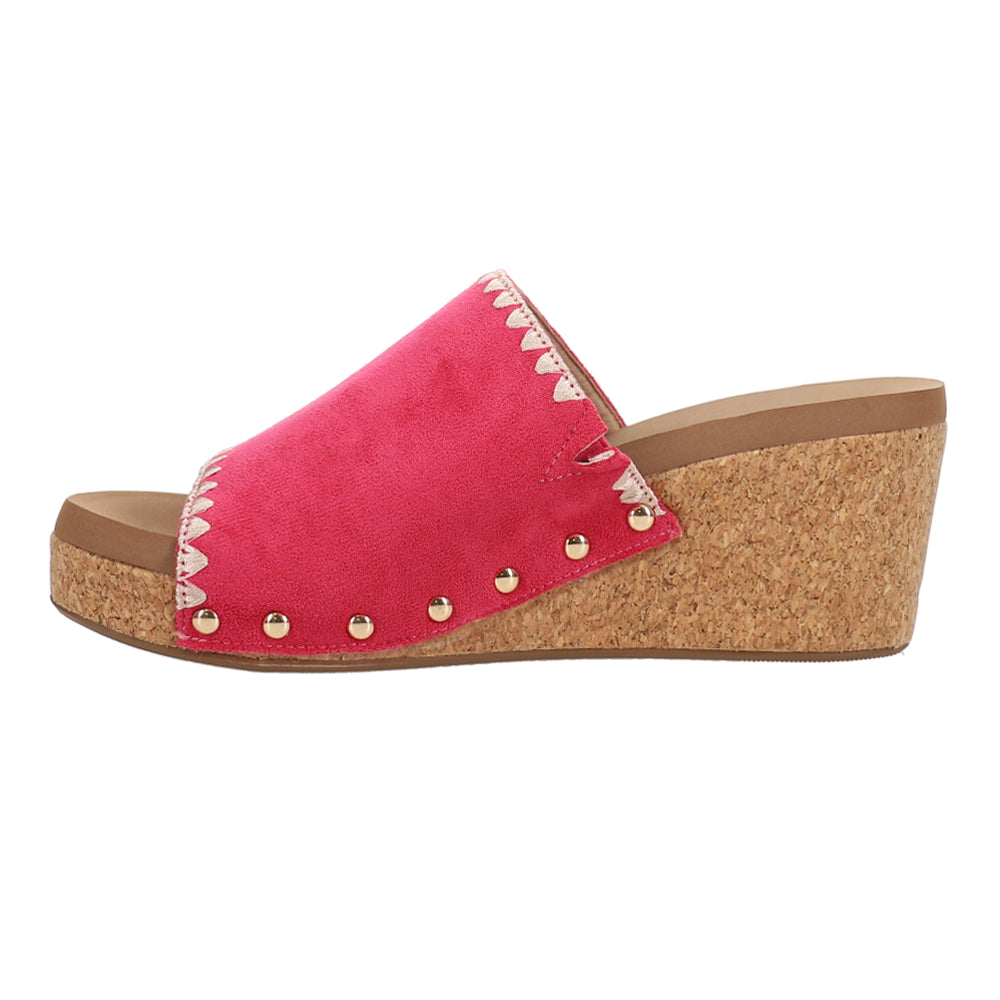 Stitch N Slide Studded Embroidered Wedge Sandals、mySite、gtrtttuynbv
