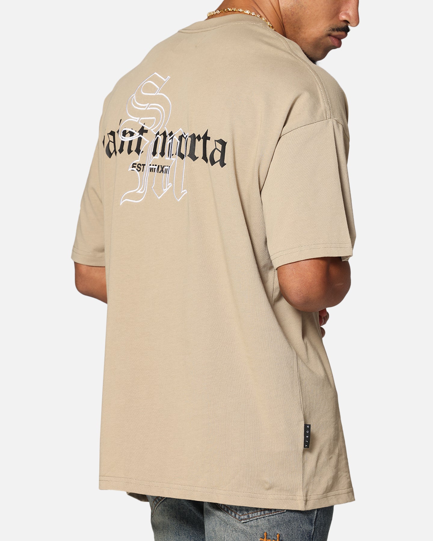 Saint Morta Heritage Boxy T-Shirt Stone、mySite、zt4zffjzw