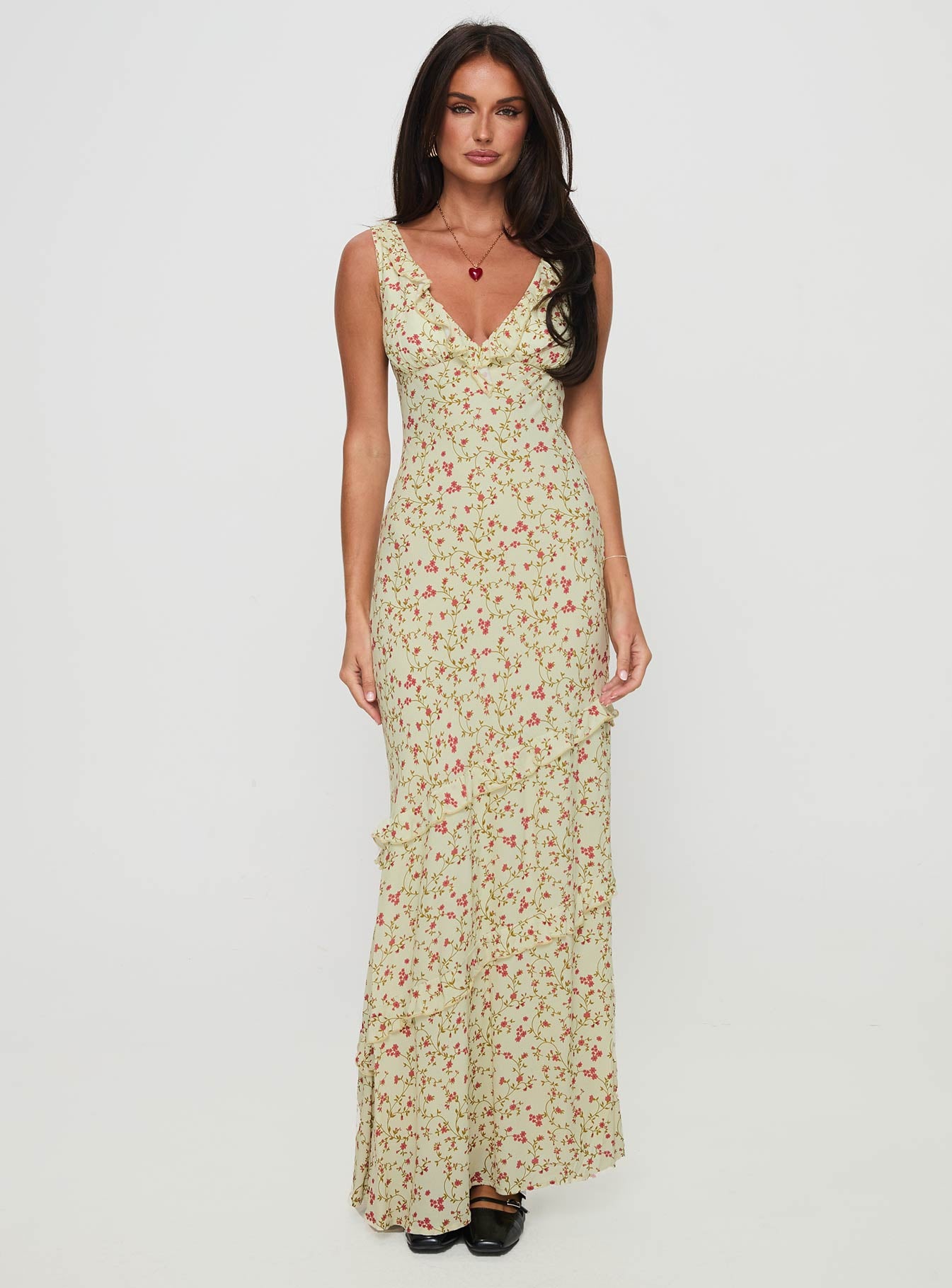 Ridgewood Maxi Dress Beige Floral、mySite、solidvoid
