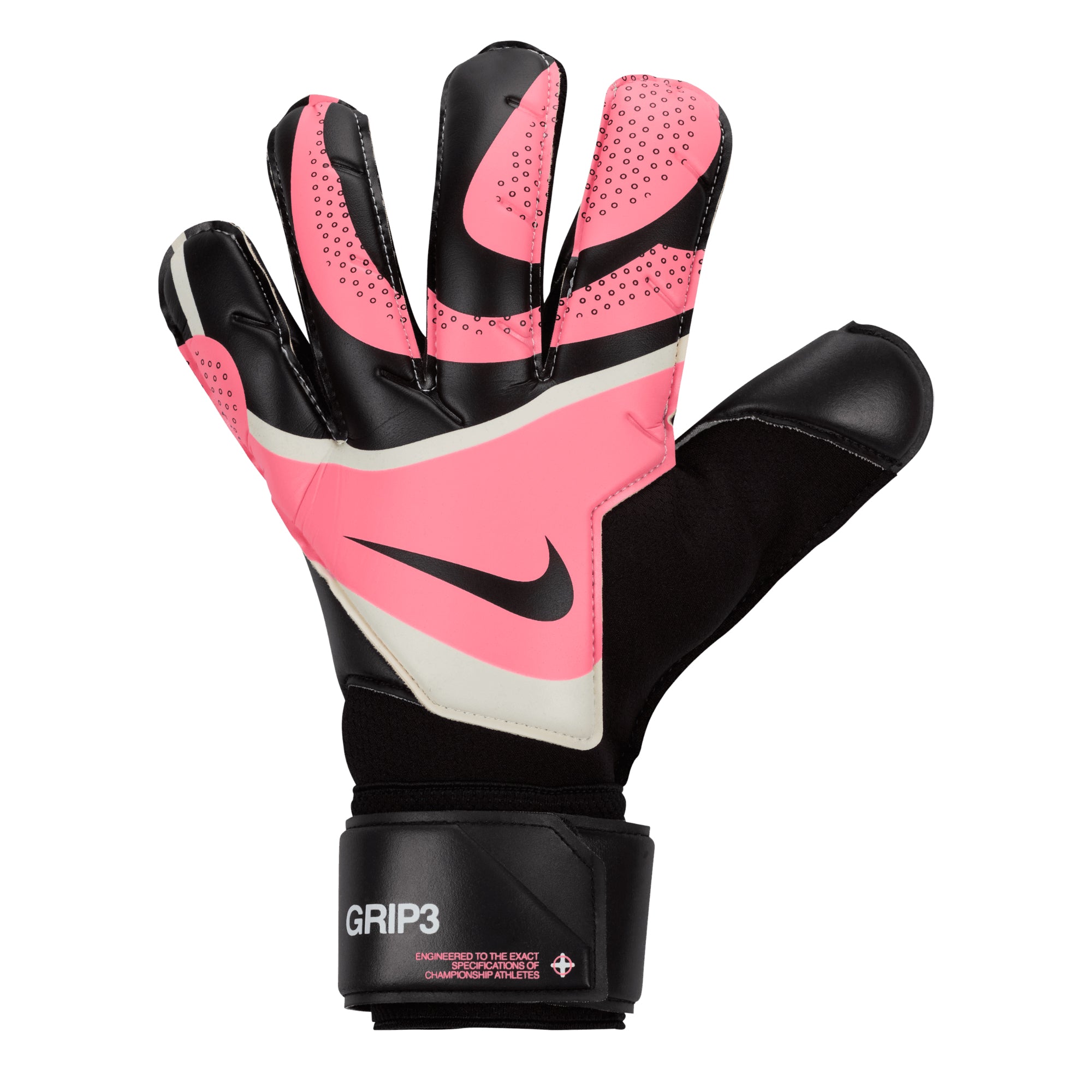 Nike Men's Grip 3 Goalkeeper Gloves Black/Pink、mySite、bottomscart
