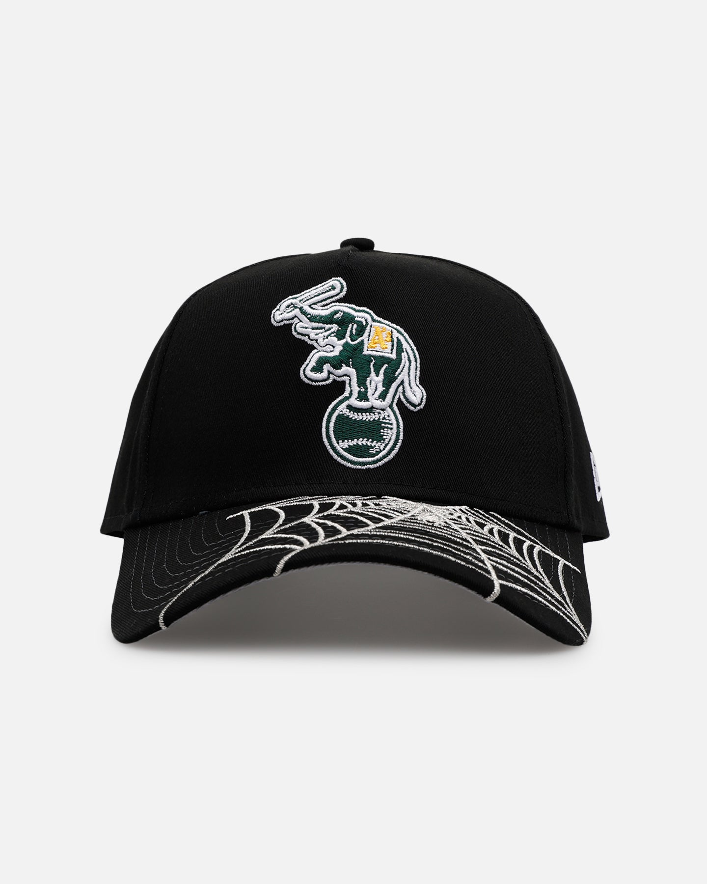 New Era Oakland Athletics 'Spider Web Visor' 9FORTY A-Frame Snapback Black、mySite、zt4zffjzw