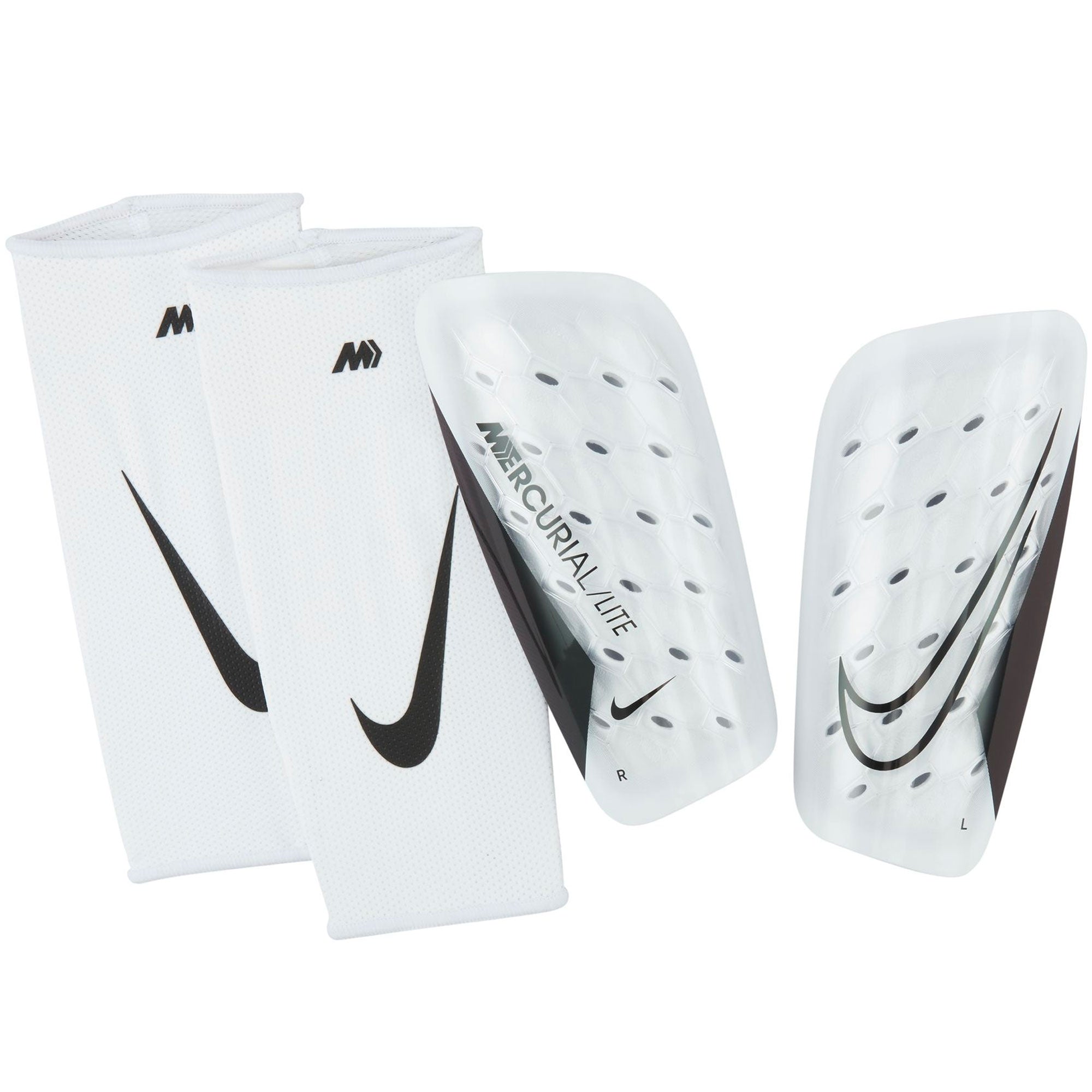 Nike Mercurial Lite Shin Guards White/Black、mySite、bottomscart