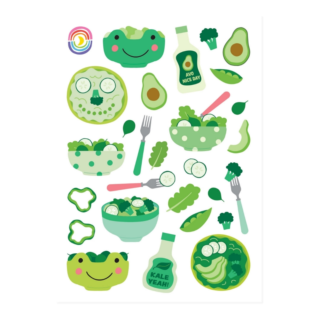  Goodness Green A6 Sticker Sheet、mySite、ghnorth