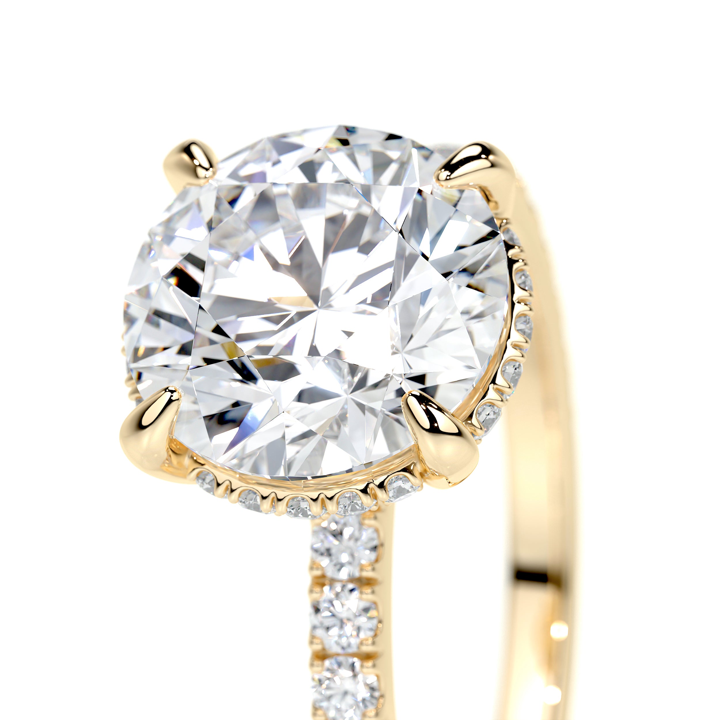Valeria Lab Grown Diamond Ring -18K Yellow Gold、mySite、hinf8tx79