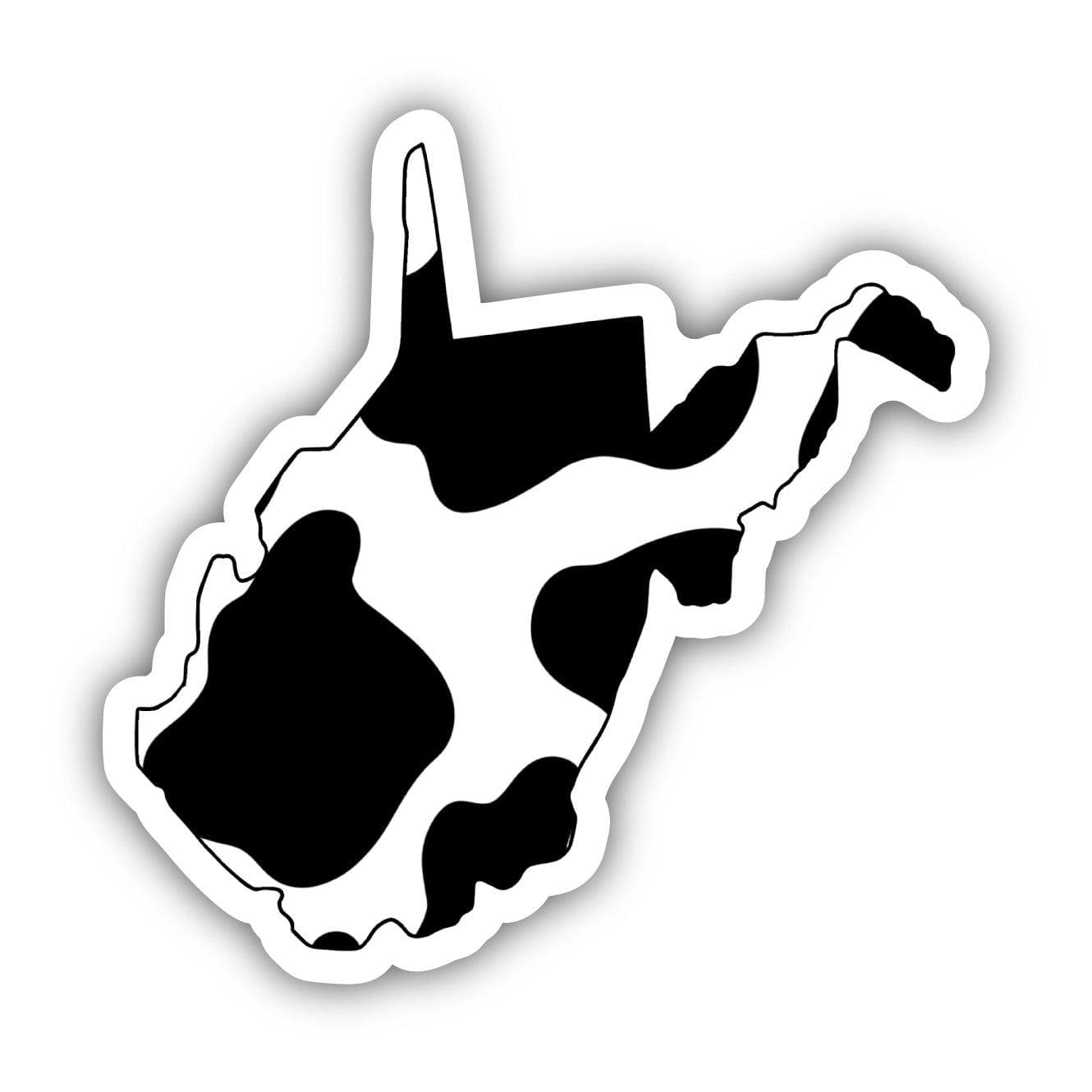  West Virginia Cow Pattern Sticker、mySite、elrpsem3k