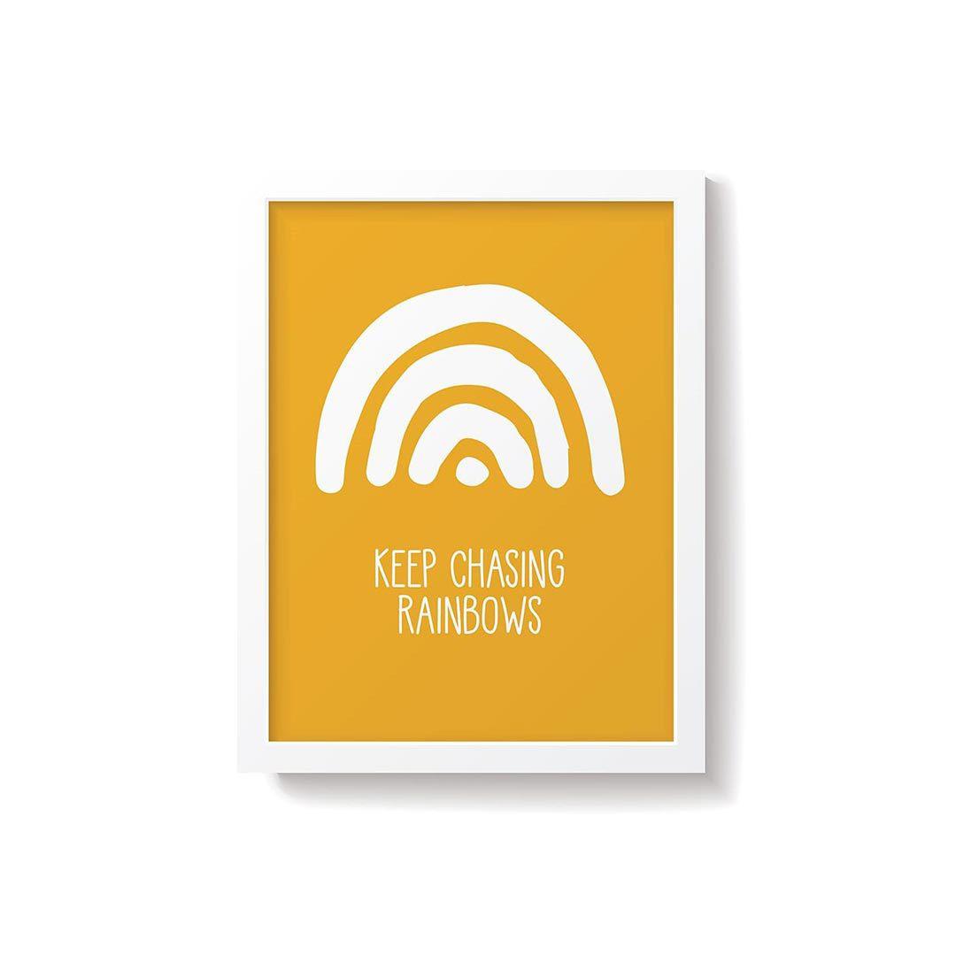  Snuz Keep Chasing Rainbows Nursery Print - Orange、mySite、merchandisen