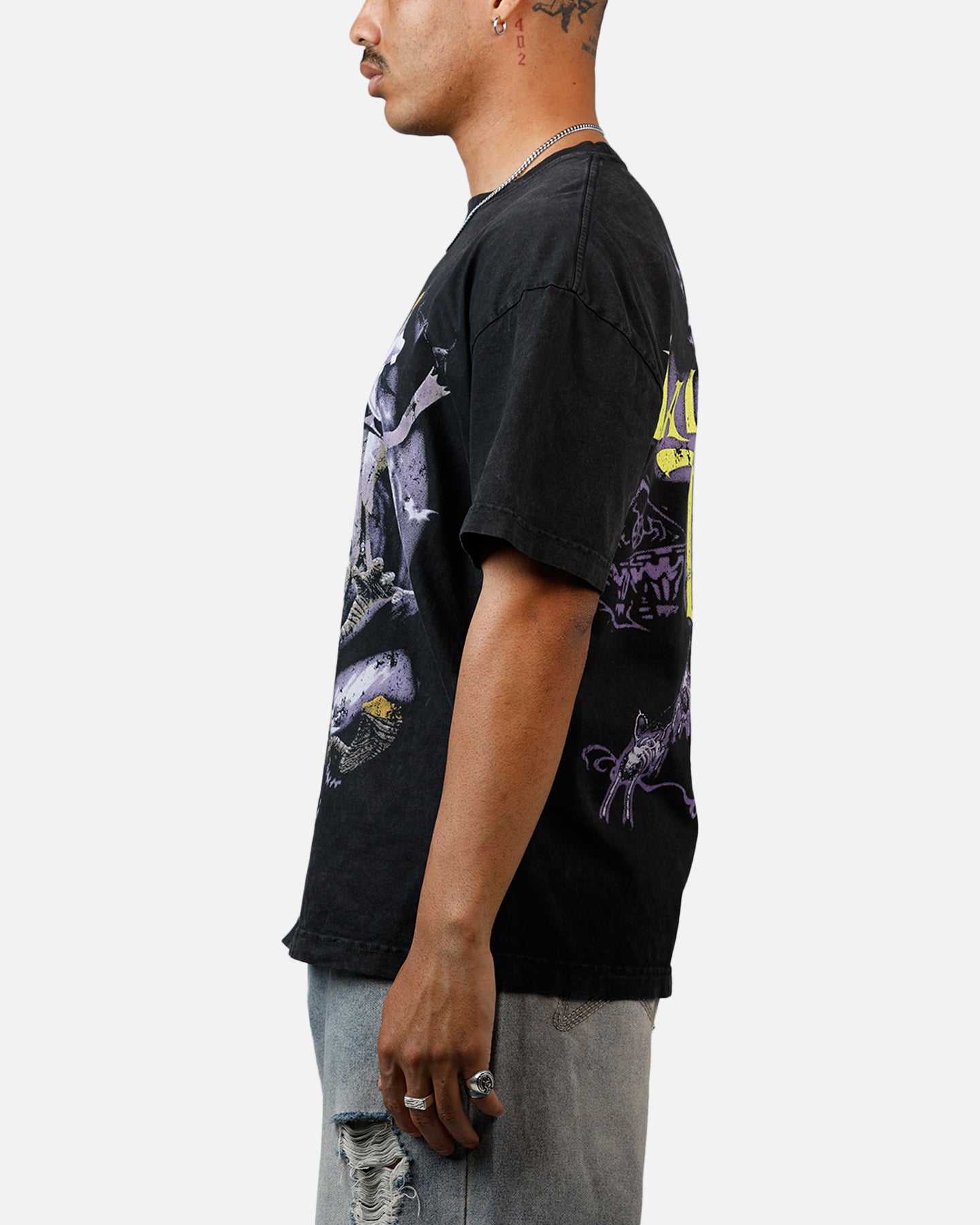 Goat Crew Disney Kingdom Hearts Halloween Town Heavyweight T-Shirt Black Acidwash、mySite、zt4zffjzw