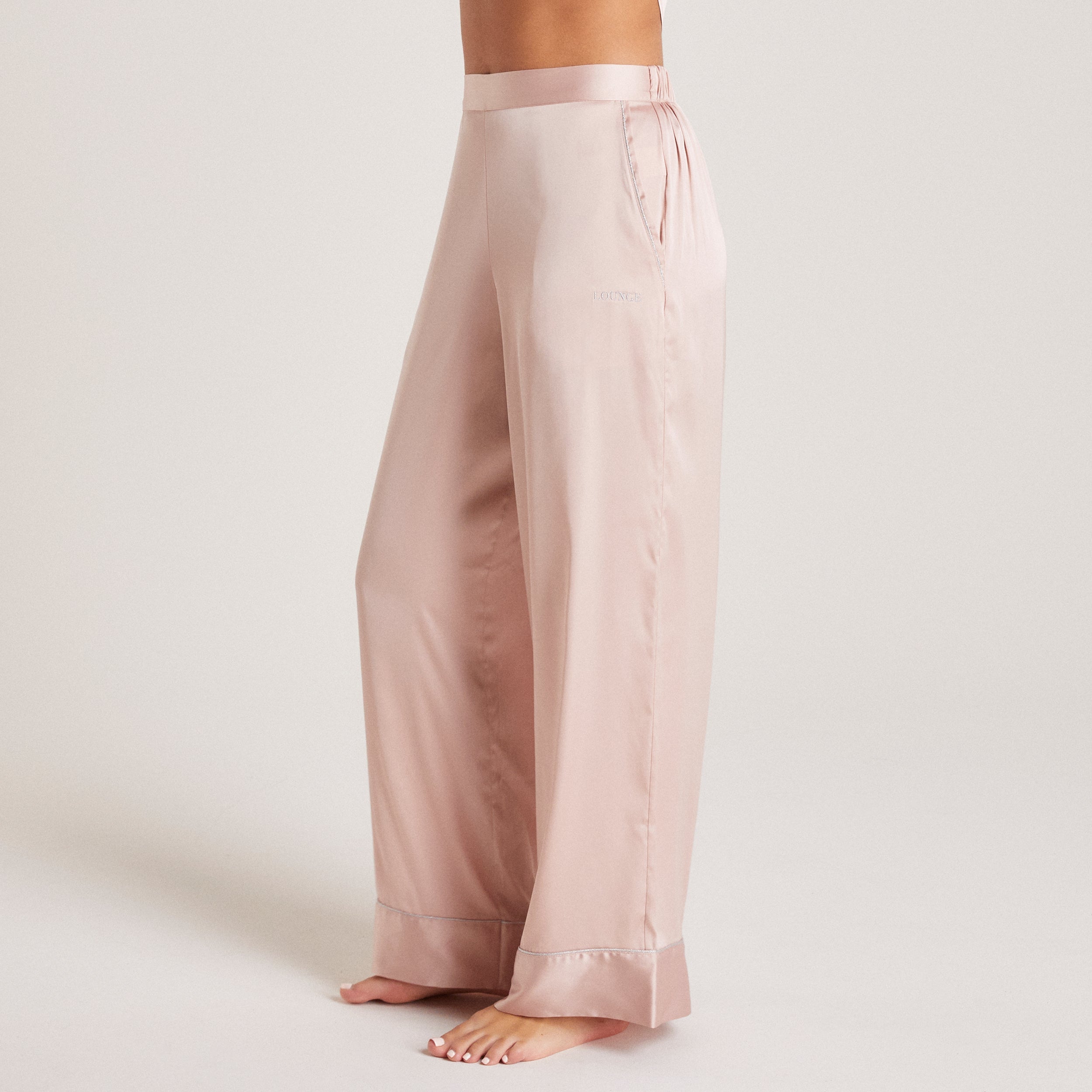 Sparkle Satin Pyjama Bottoms - Blush、mySite、bengalsvssteelers