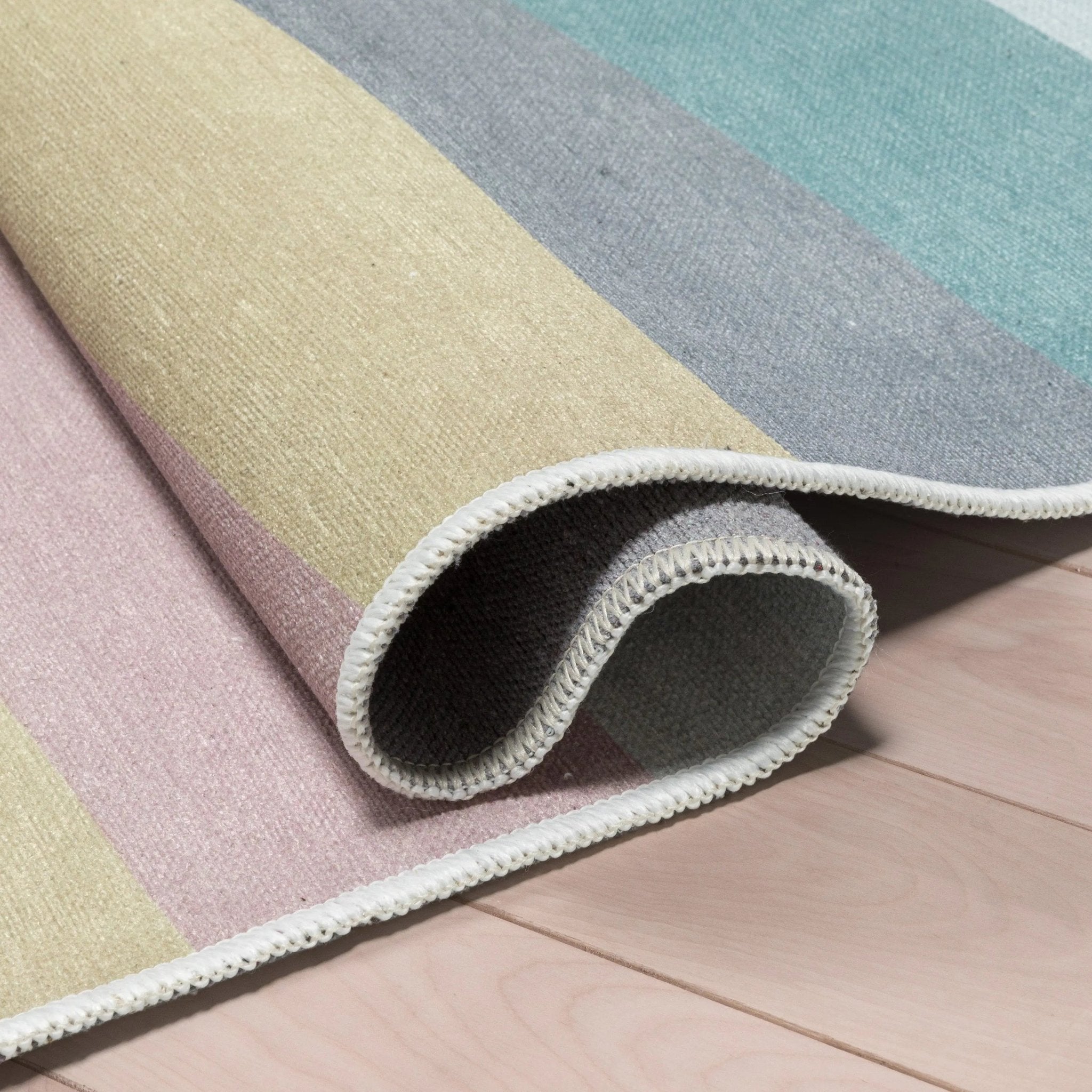 Kaleidoscope Rainbow Modern Multi Pastel Area Flat-Weave Rug、mySite、gigharbornorthrealestate