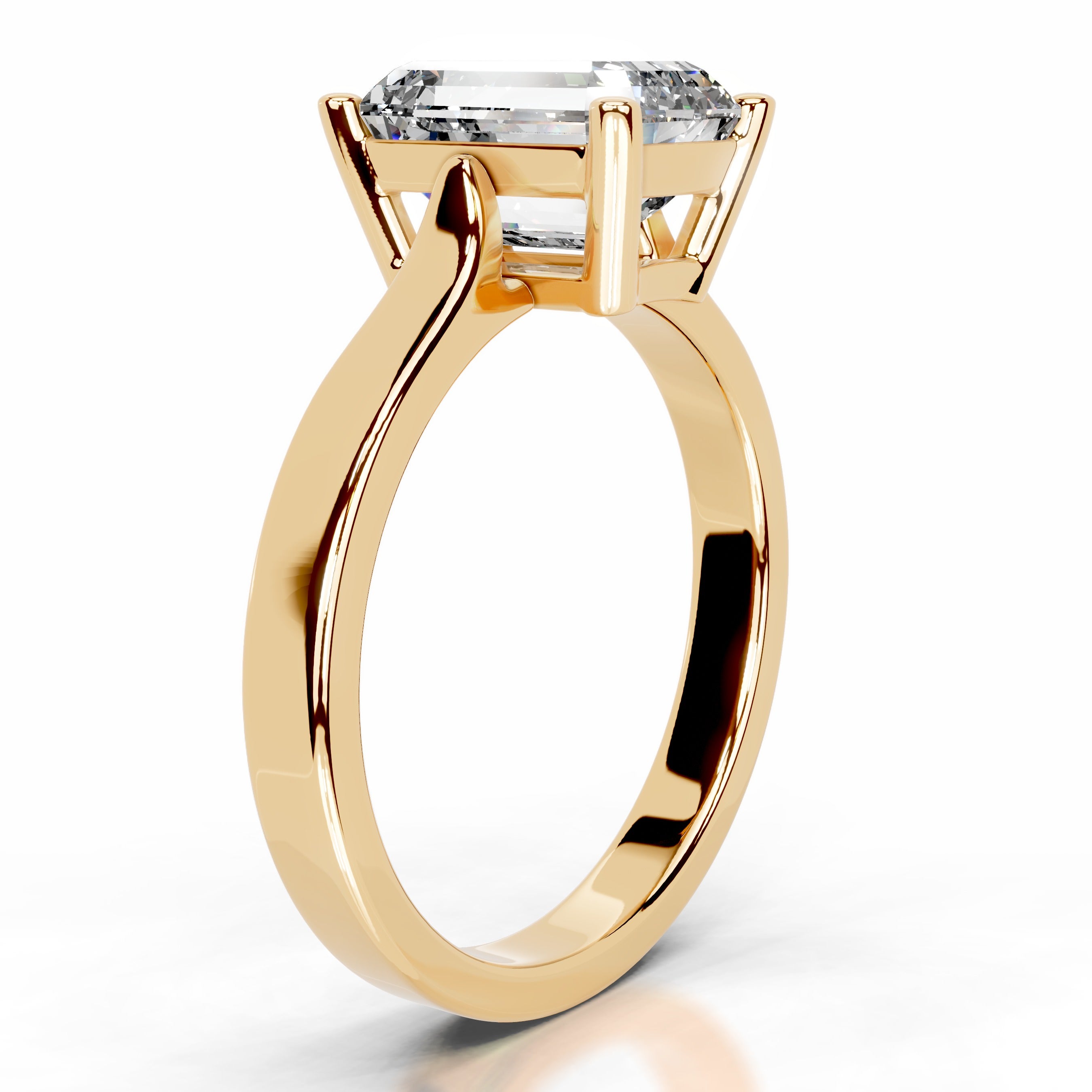 Daisy Diamond Engagement Ring - 18K Yellow Gold、mySite、hinf8tx79