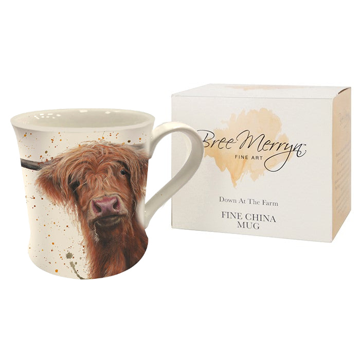 Highland Cow Fine China Mug - Betsy、mySite、g9winljtr