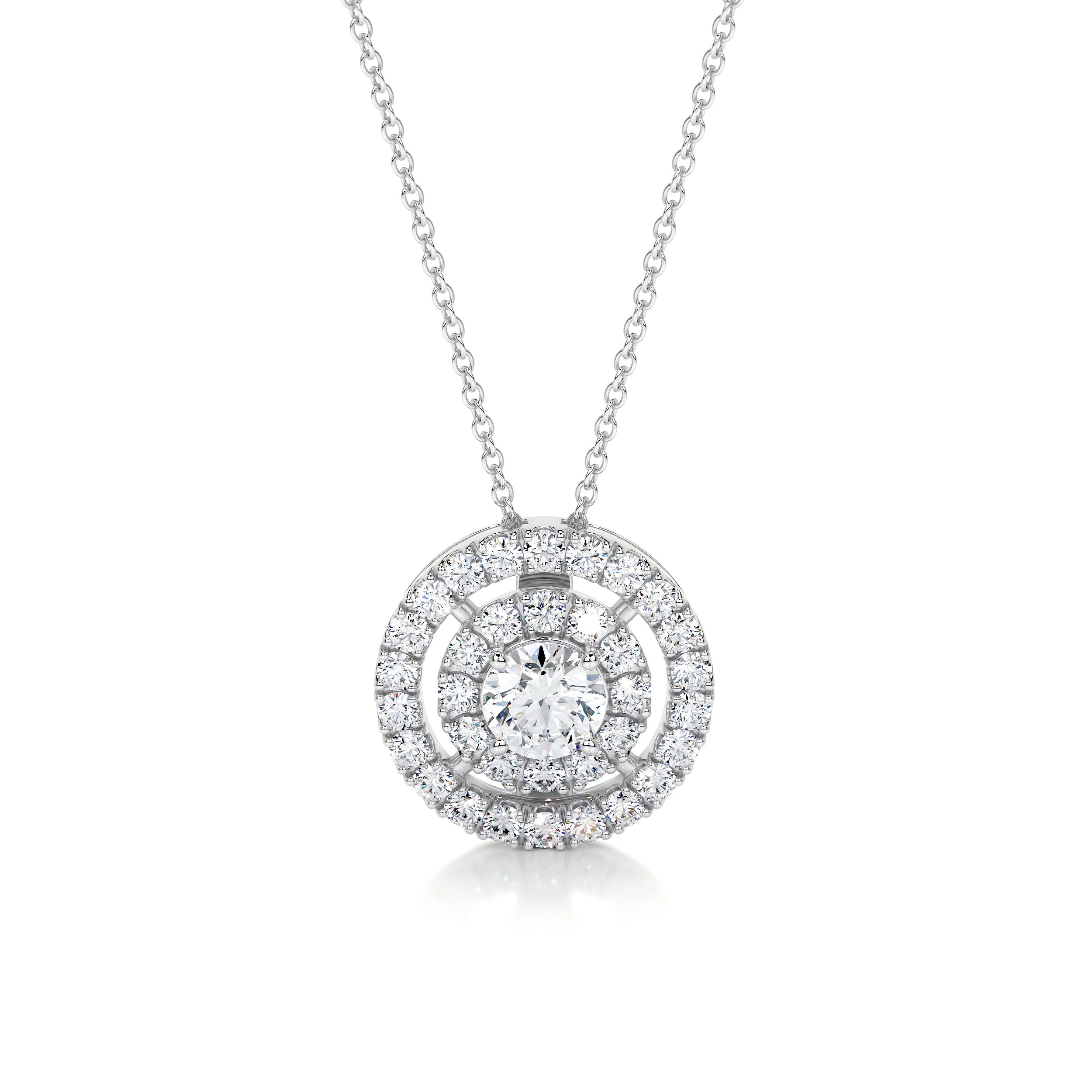 Joan Diamond Pendant (0.5 Carat) - 14K White Gold、mySite、hinf8tx79
