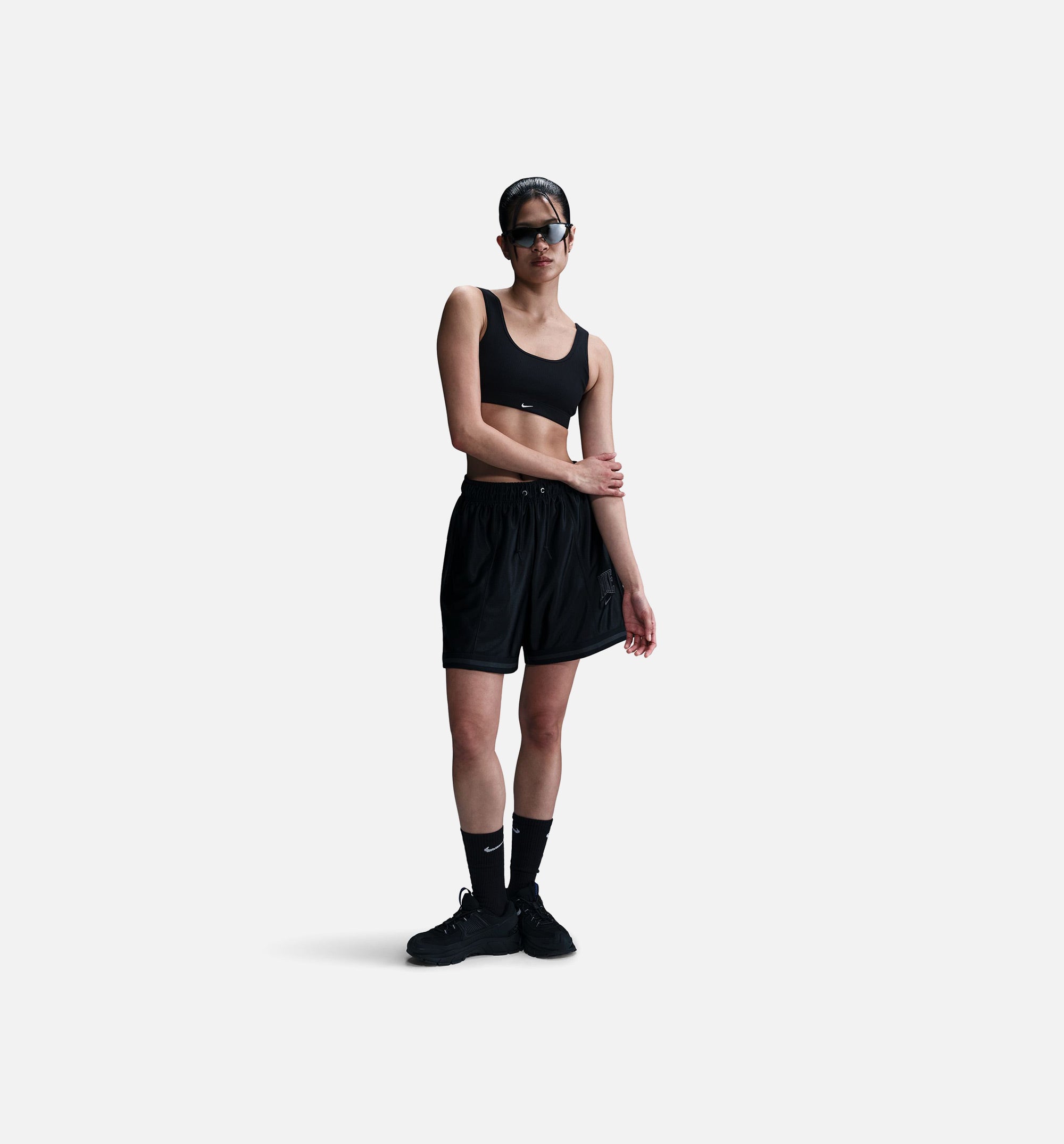 Loose 6 Mid Rise Graphic Satin Womens Short - Black/Anthracite/Anthracite、mySite、dreamappss