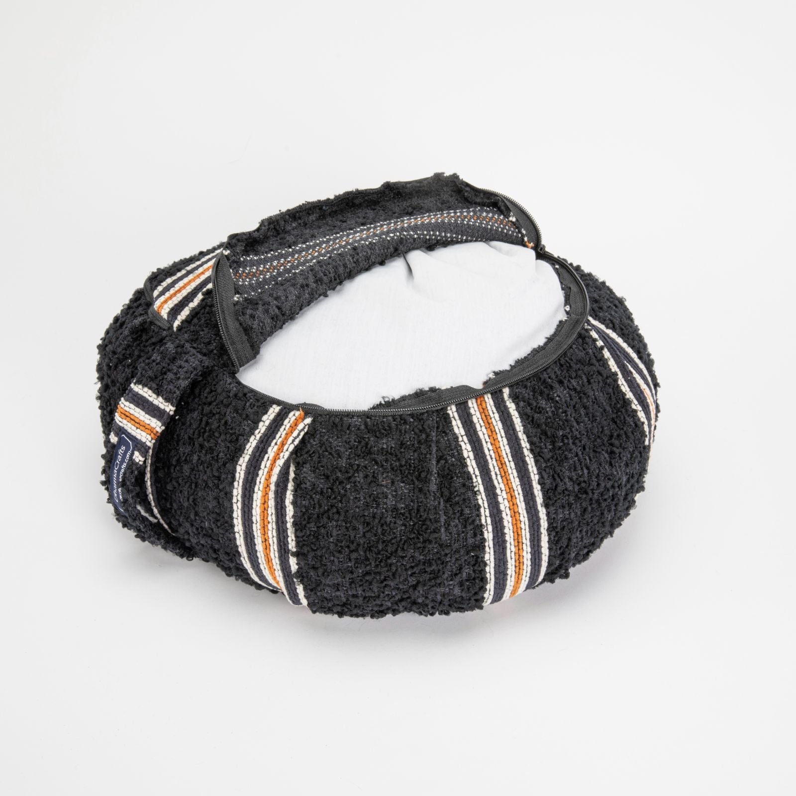 Theodore Stripe Buckwheat Hull Zafu - COVER ONLY、mySite、topwebapps