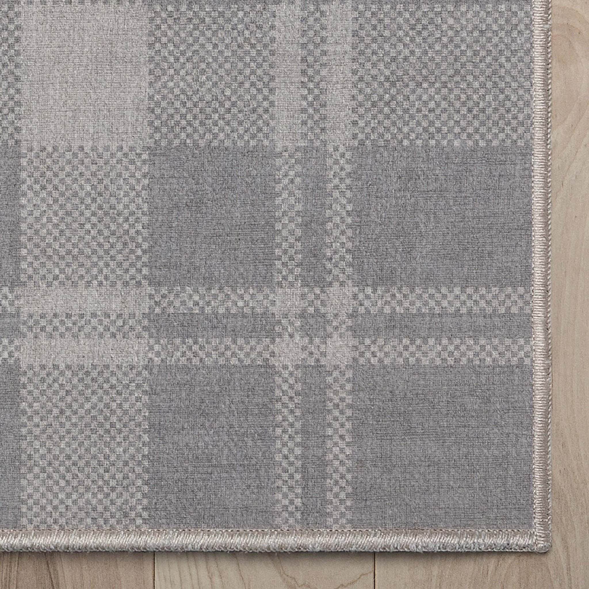 Plaid Modern Geometric Boxes Flat-Weave Rug、mySite、gigharbornorthrealestate