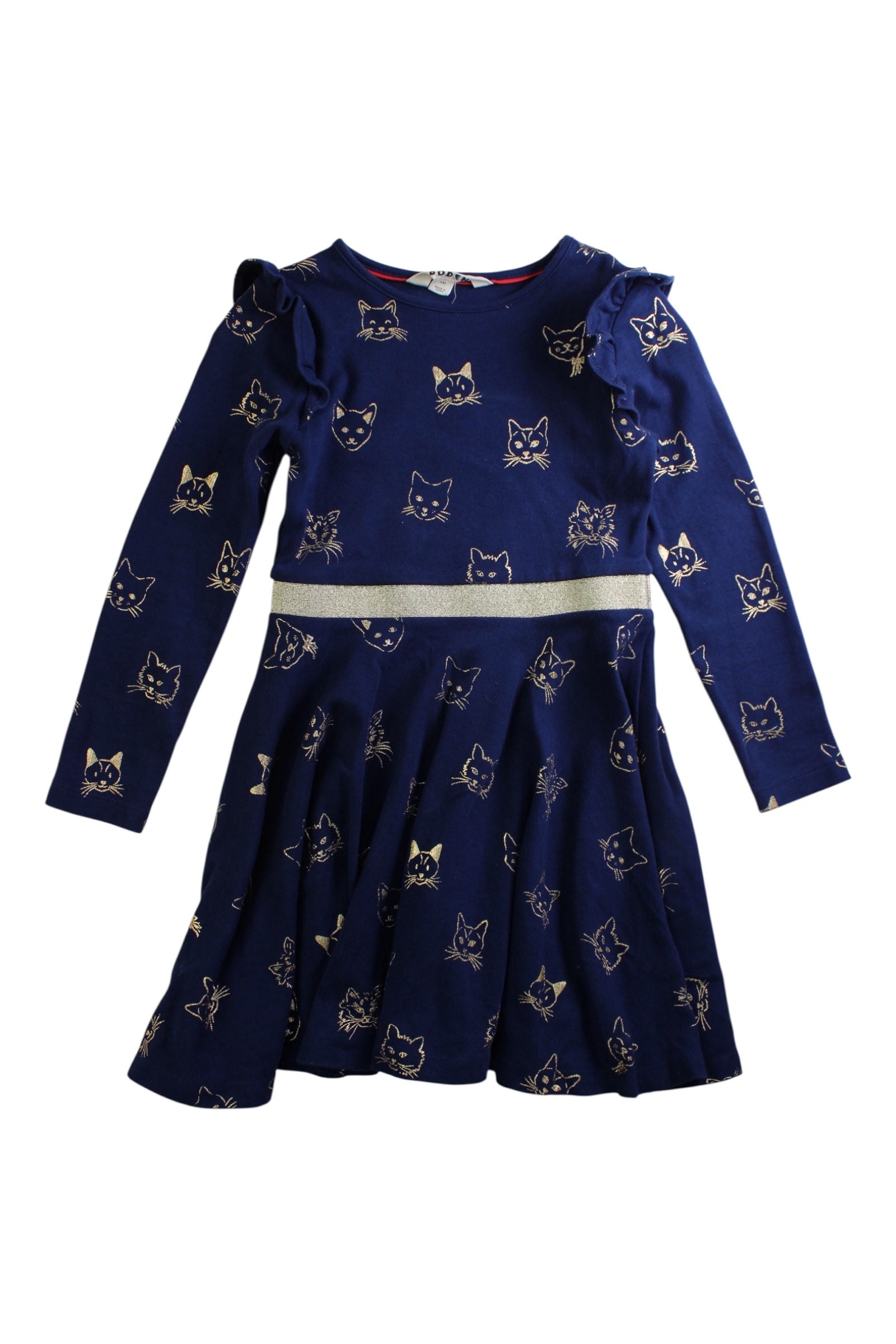 Boden Cat Print Long Sleeve Dress 5-6T、mySite、g9winljtr