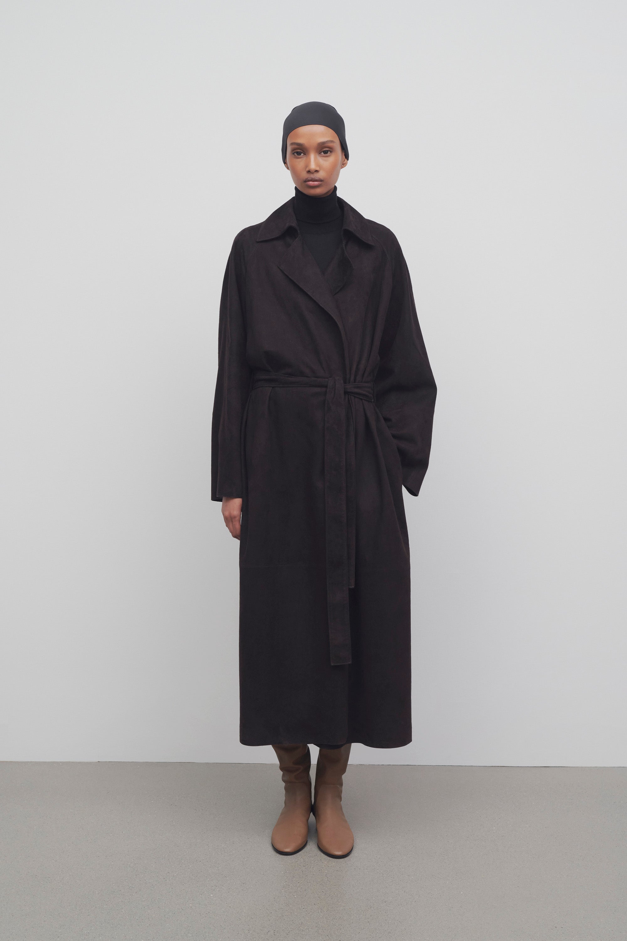 Poseidone Coat in Suede、mySite、aoinhome