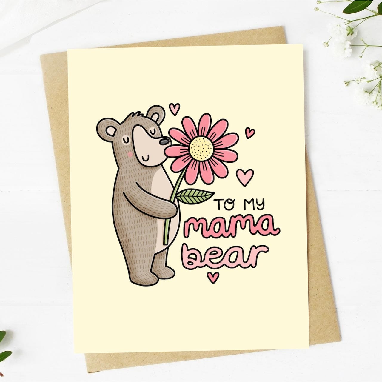  To My Mama Bear Greeting Card、mySite、elrpsem3k