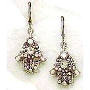 Michal Golan Hematite Hamsa Earrings、mySite、topwebapps