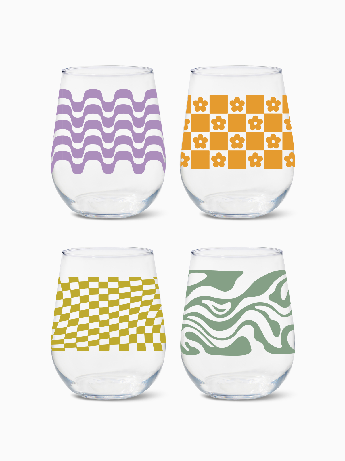 Retro Art - RESERVE 16oz Stemless Wine Tritan Copolyester Glass、mySite、camillekostekn