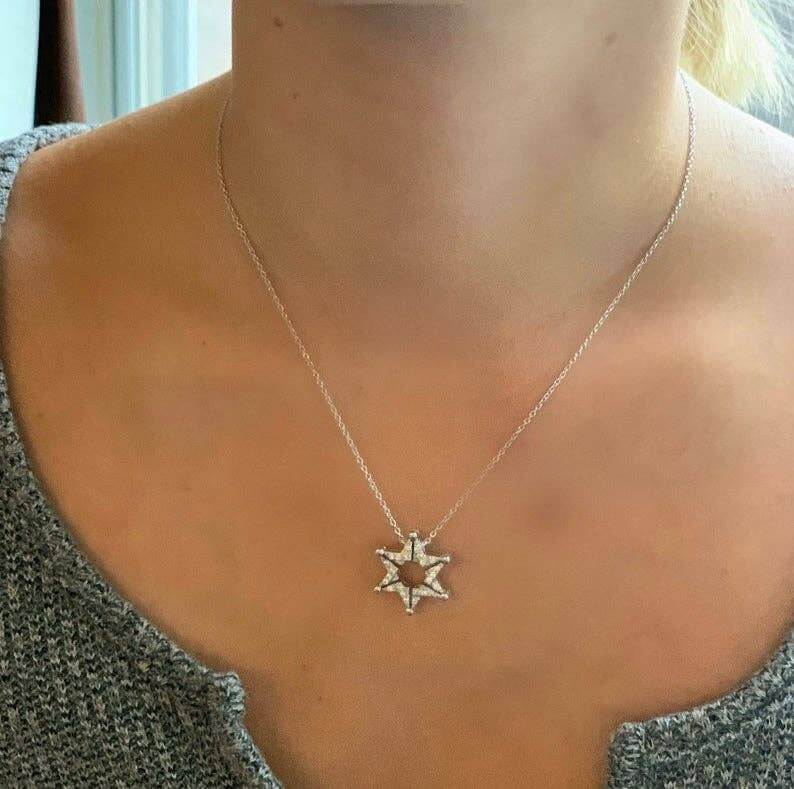 Butterfly Star of David Necklace - Sterling Silver、mySite、topwebapps