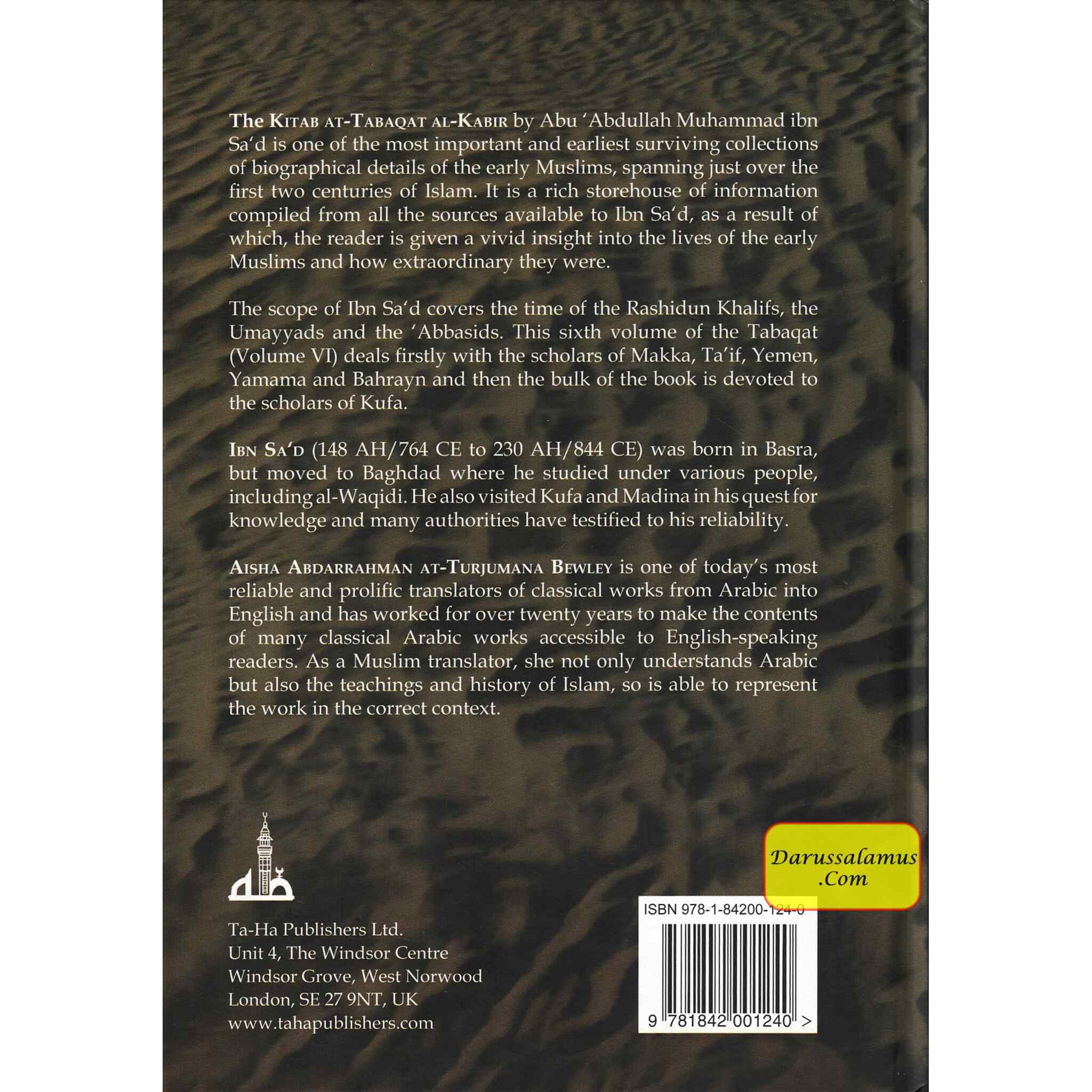 Kitab At-Tabaqat Al-Kabir Volume VI The Scholars of Kufa By Aisha Bewley、mySite、topwebapps