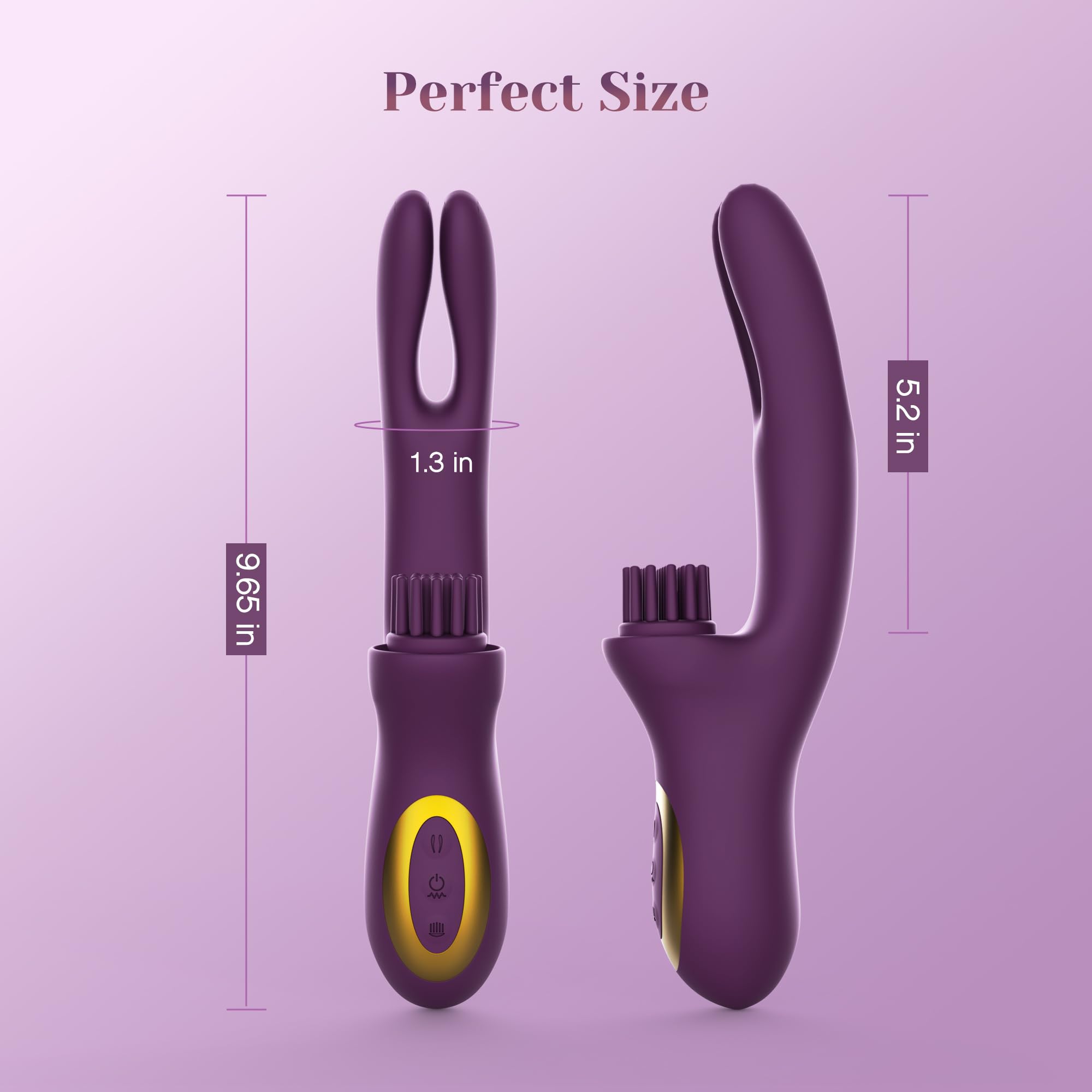 Seven Heaven 2 Finger Brush Vibrator | Clitoral | G-Spot | Waterproof | USB、mySite、bottomscart