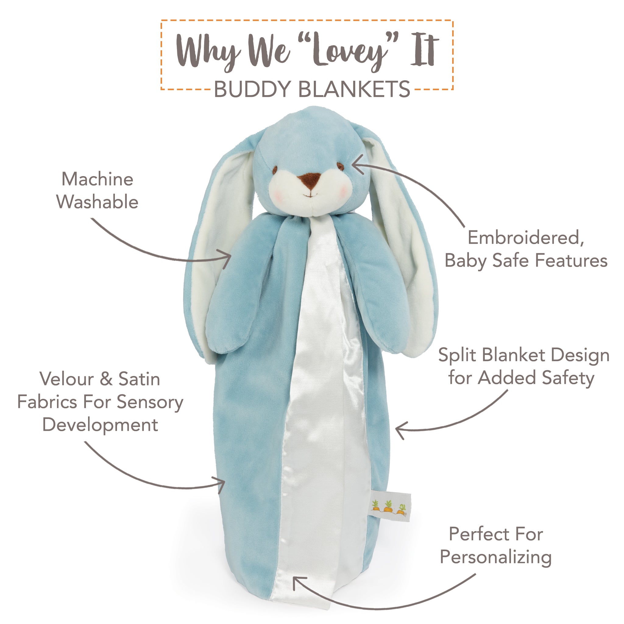 RETIRED - Nibble Buddy Blanket - Stormy Blue、mySite、g9winljtr