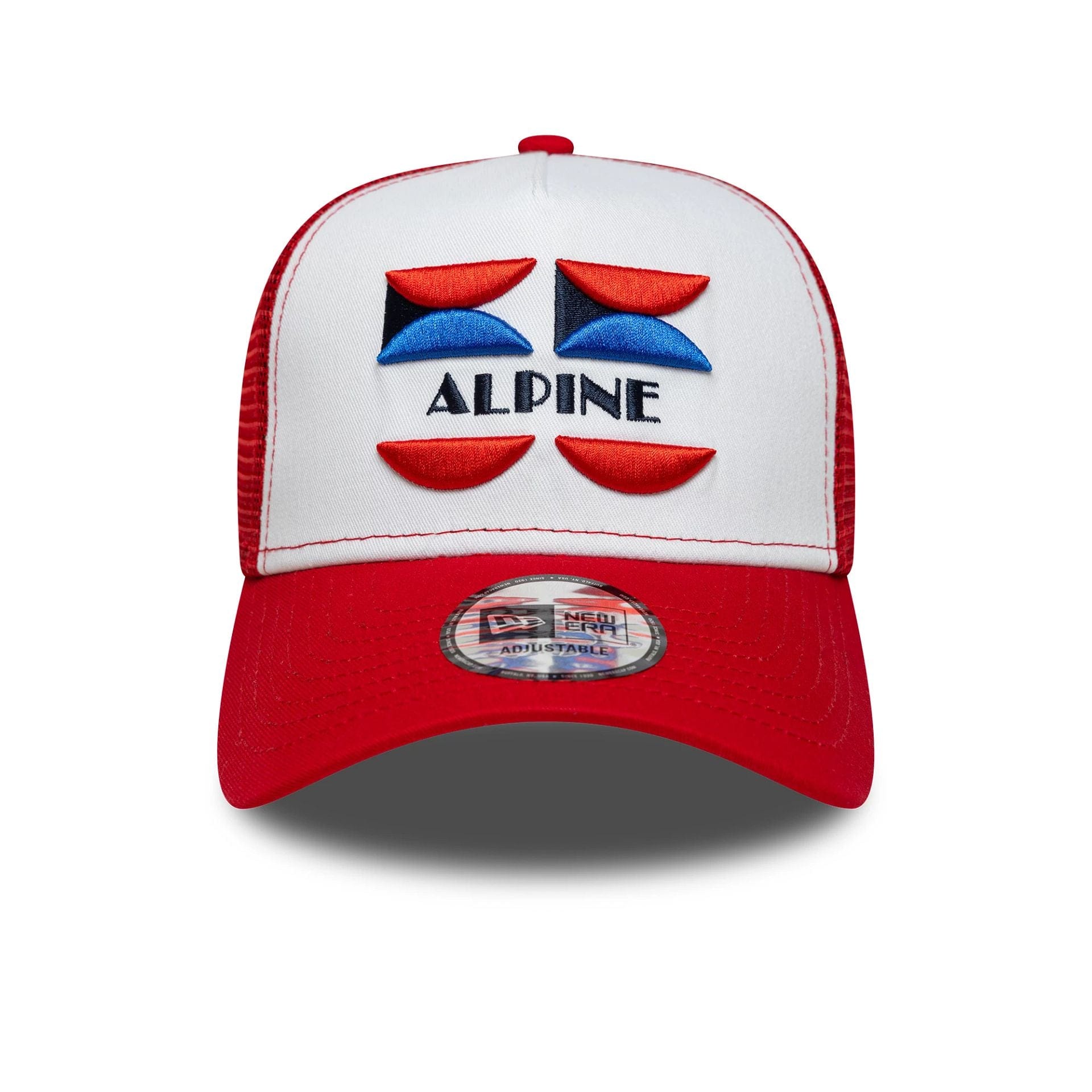 Alpine Racing Patch Front Red 9FORTY A-Frame Trucker Adjustable Cap、mySite、vikingsvslions