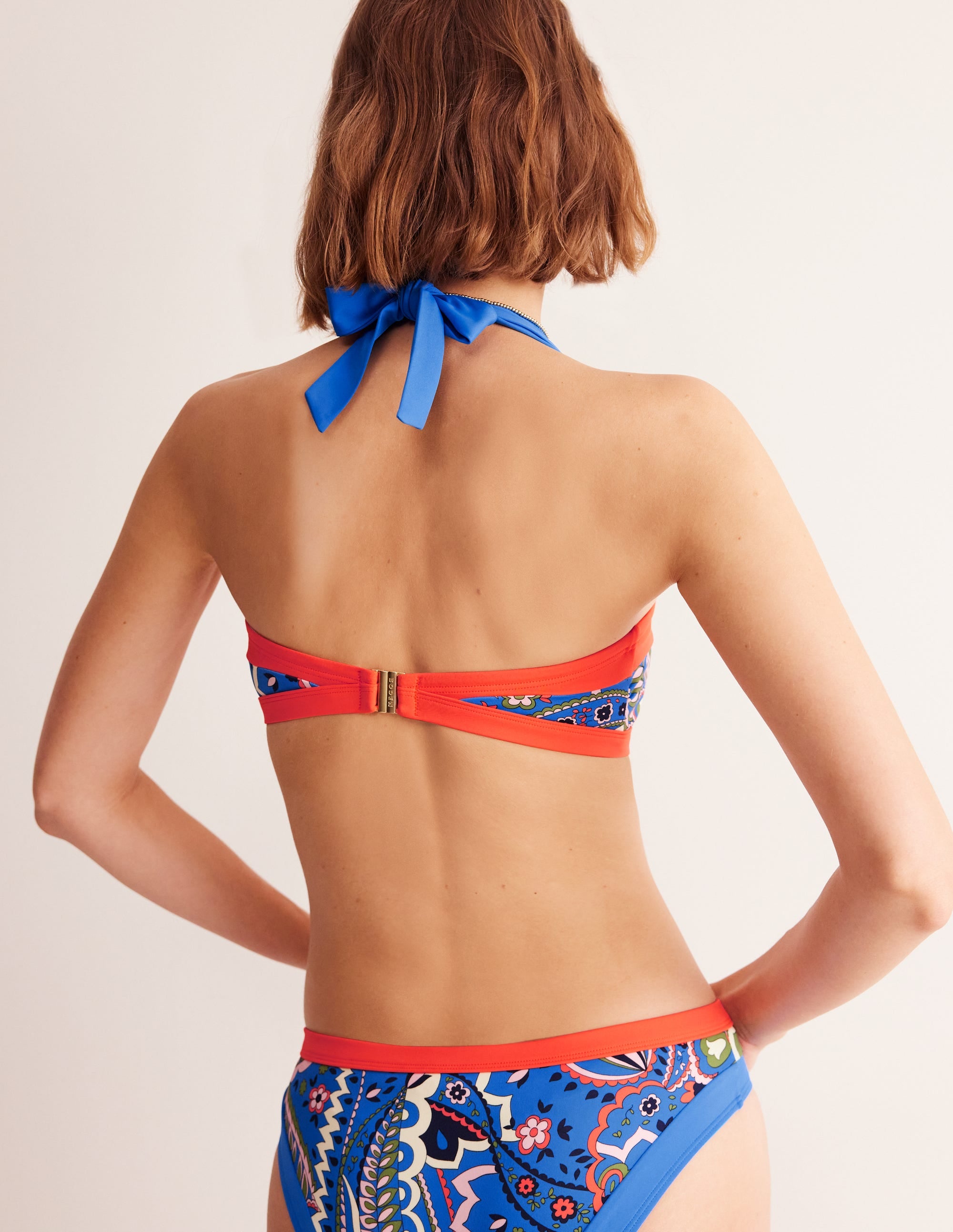  Santorini Bikini Top-Blue, Foliage Paisley、mySite、ashleygrahame